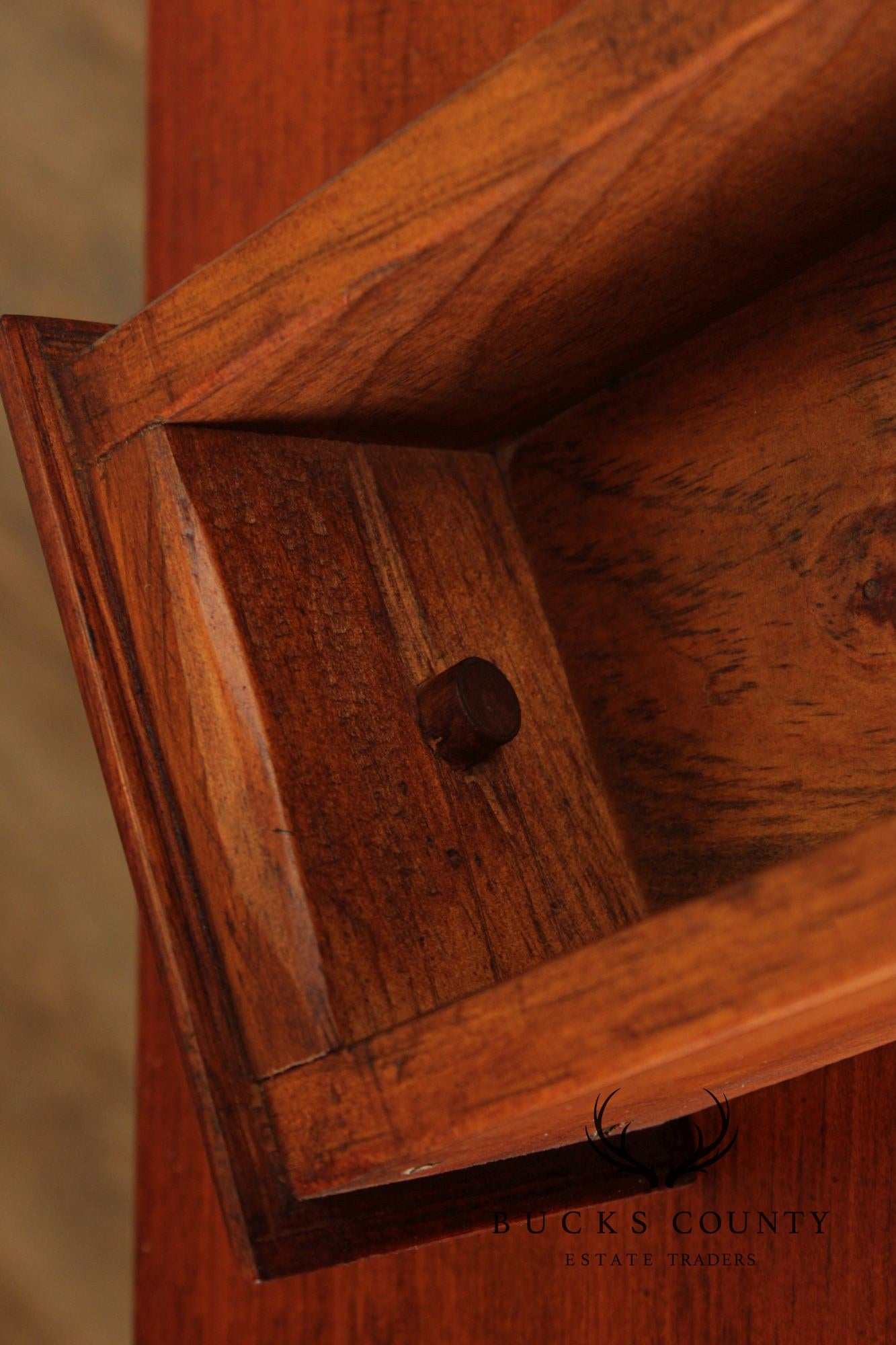Shaker Style Custom Pine Drop-Leaf Sewing Cabinet