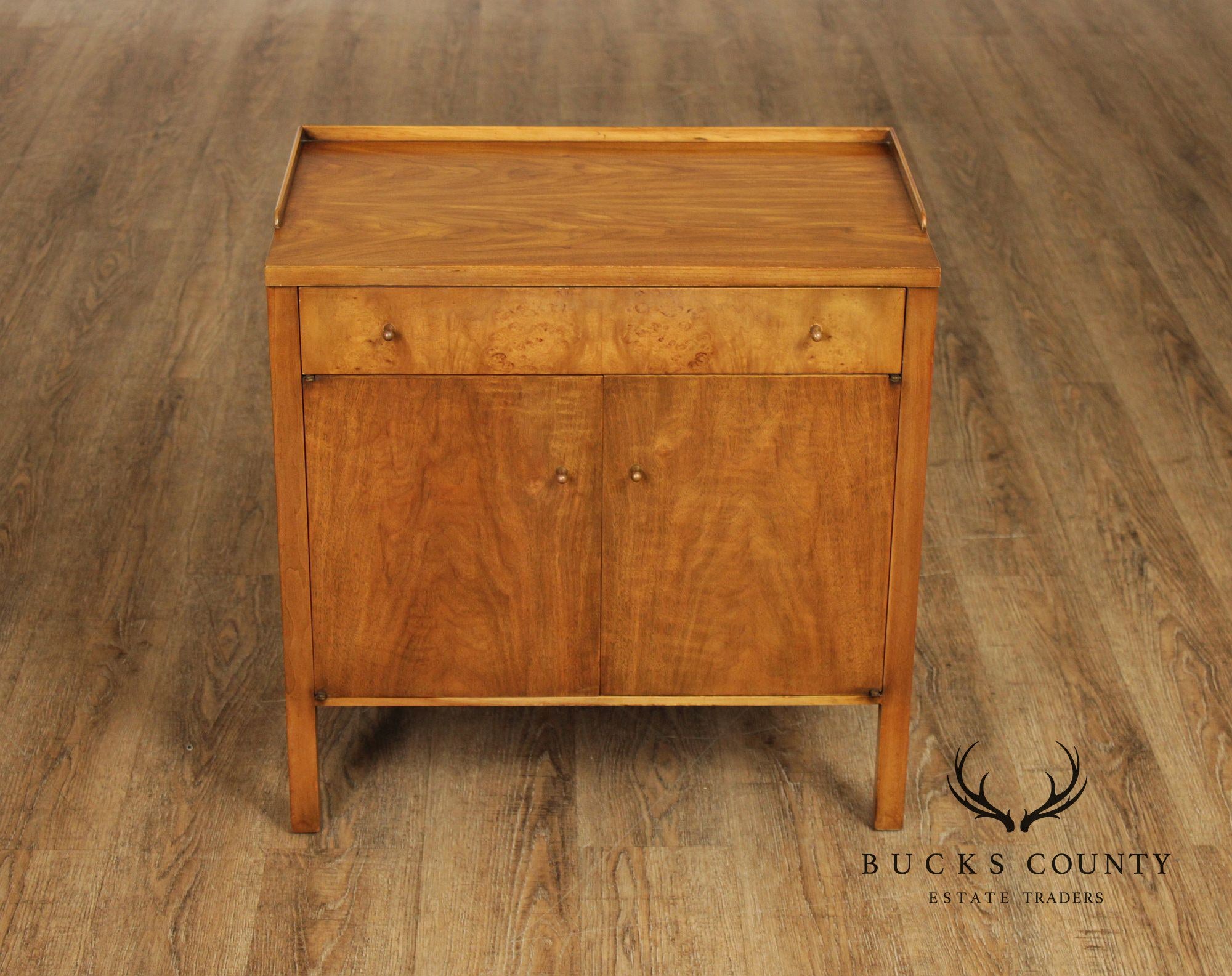 John Widdicomb Mid Century Modern Walnut Nightstand
