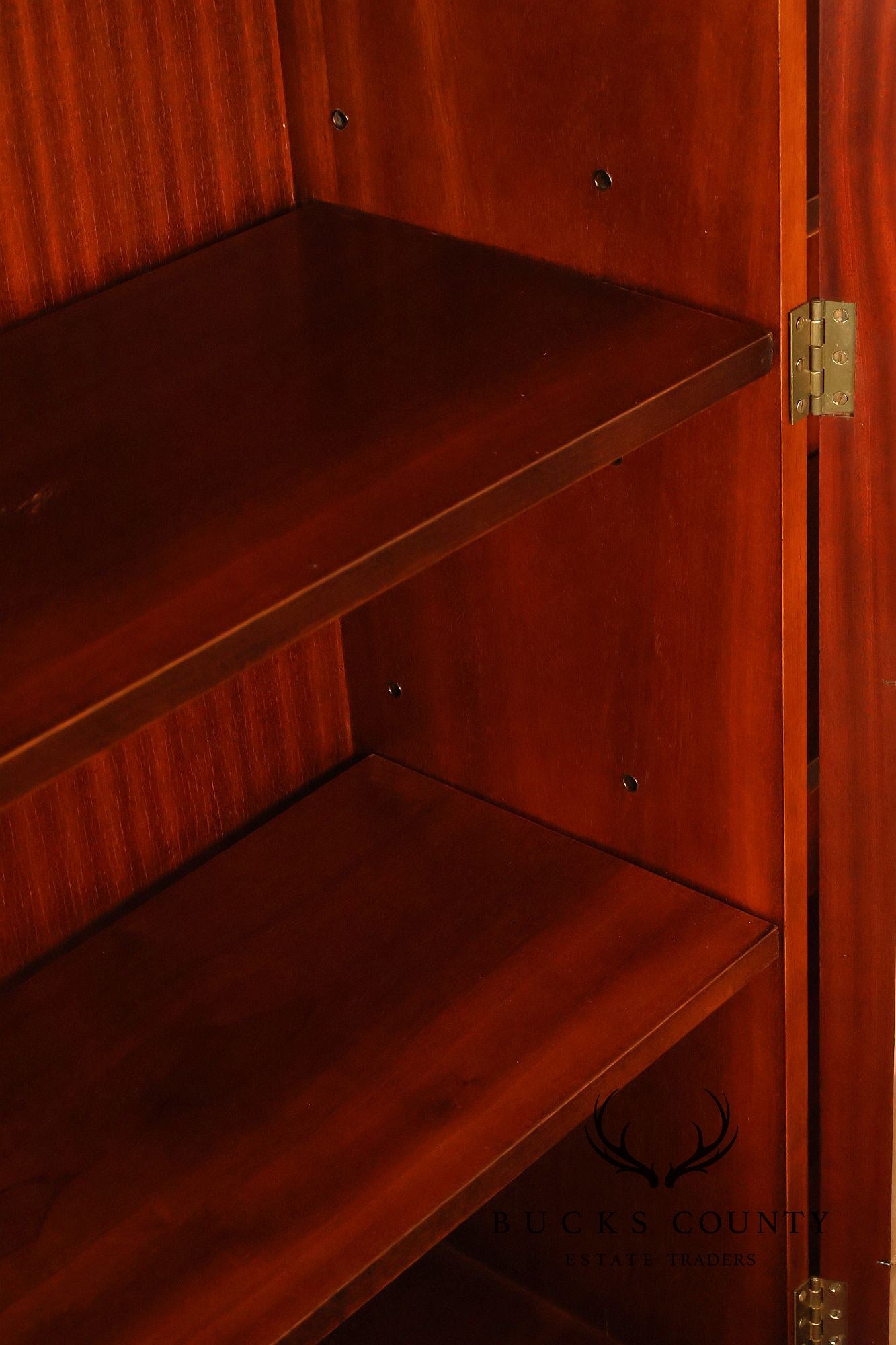 Georgian Style English Mahogany Four Door Bookcase Breakfront