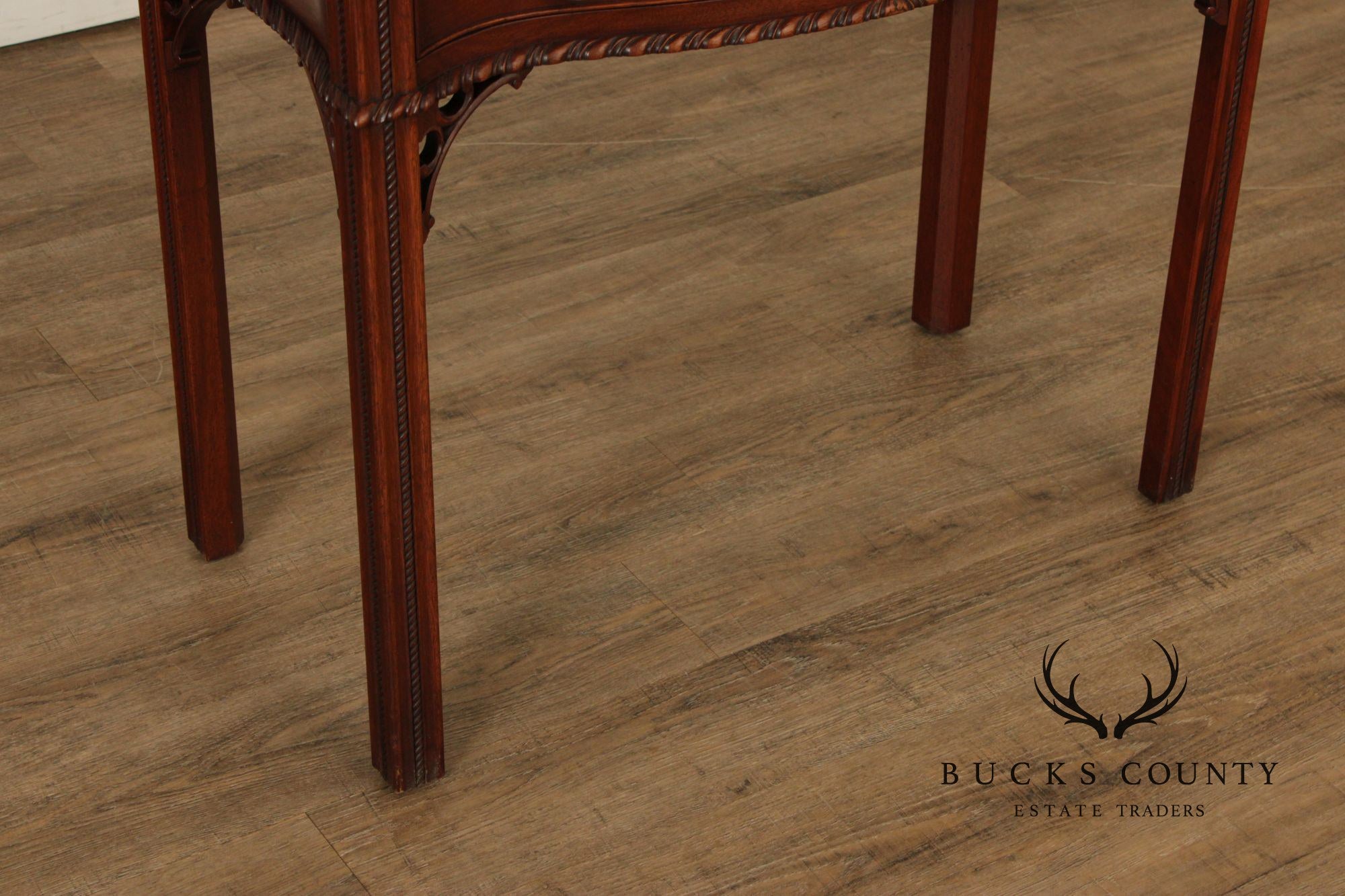 1940's Chippendale Style Mahogany Flip Top Card Table