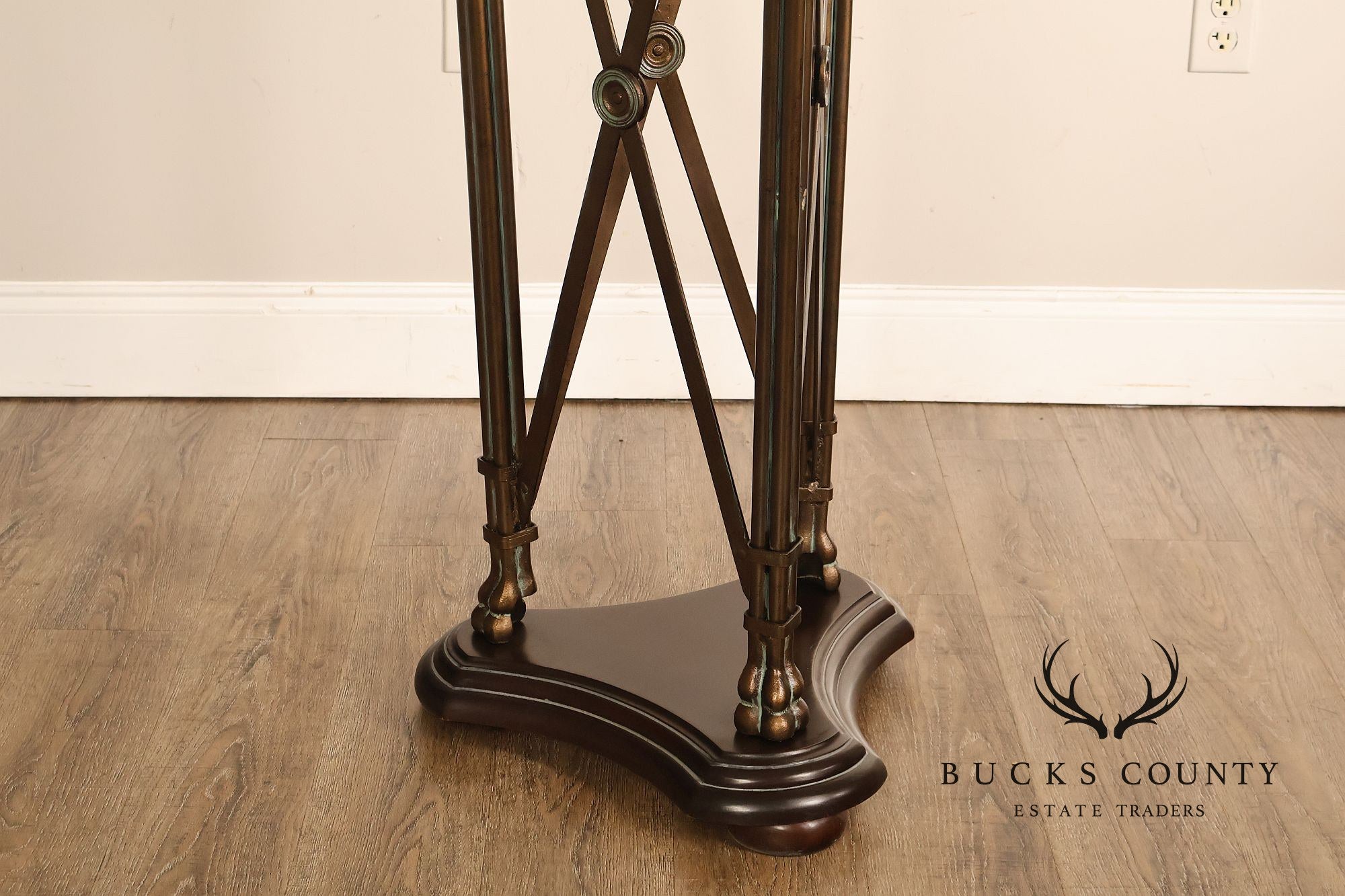 Regency Style Pair Of Mahogany Pedestal Plant Stands