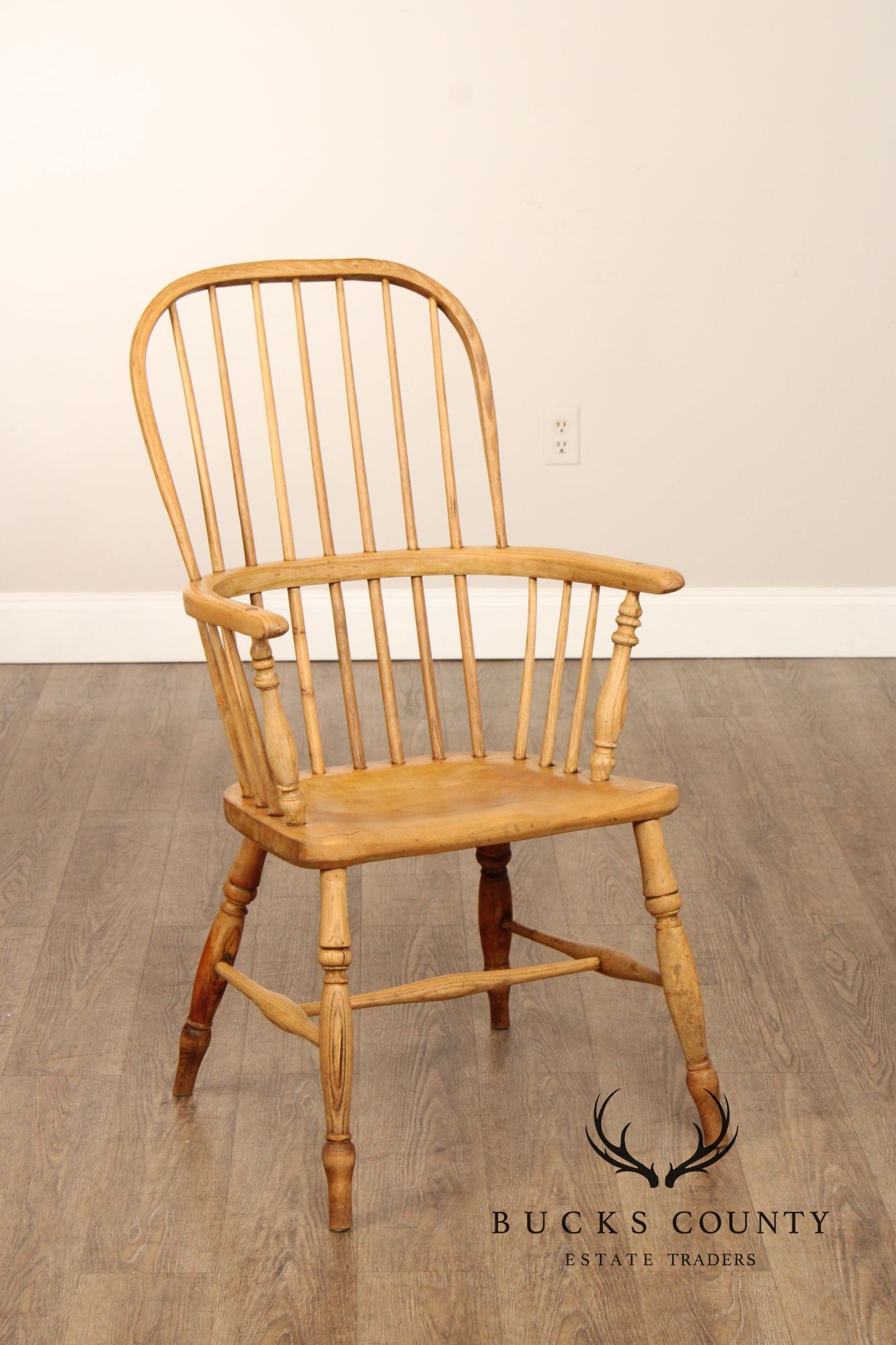 Antique English Oak Windsor Armchair