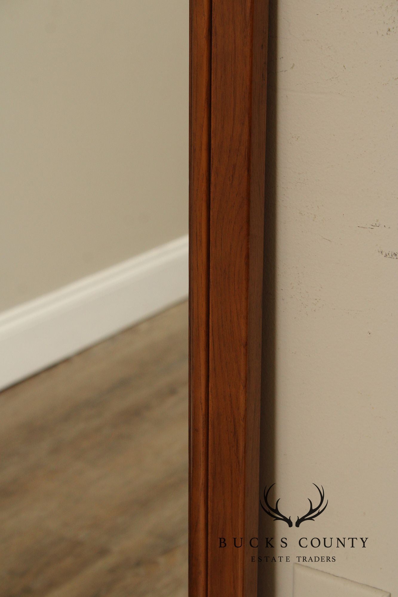 Mid-Century Modern Pair of Walnut Pier Mirrors