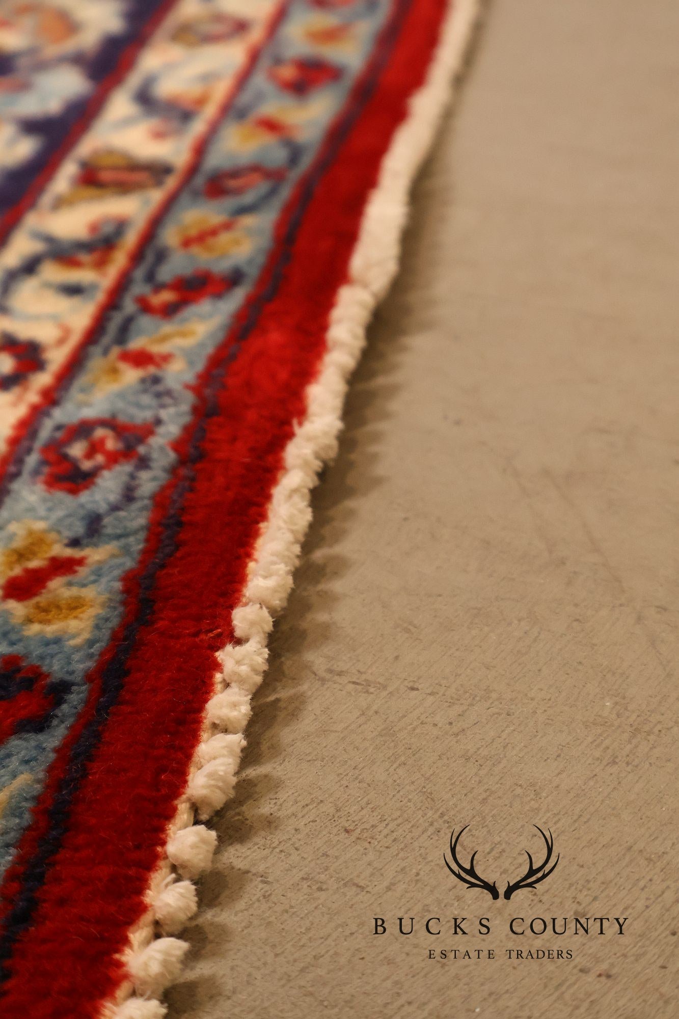 Hand Knotted Persian Style Vintage Wool Area Rug Red Field Floral Medallion