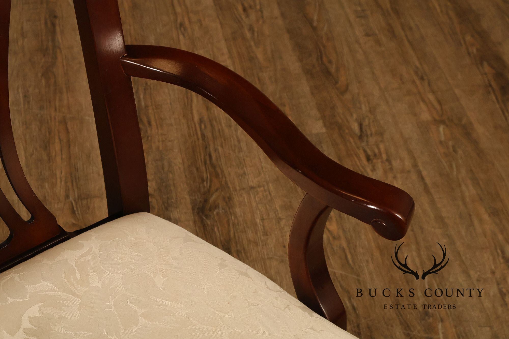 Thomasville Chippendale Style Mahogany Set Of Six Dining Chairs