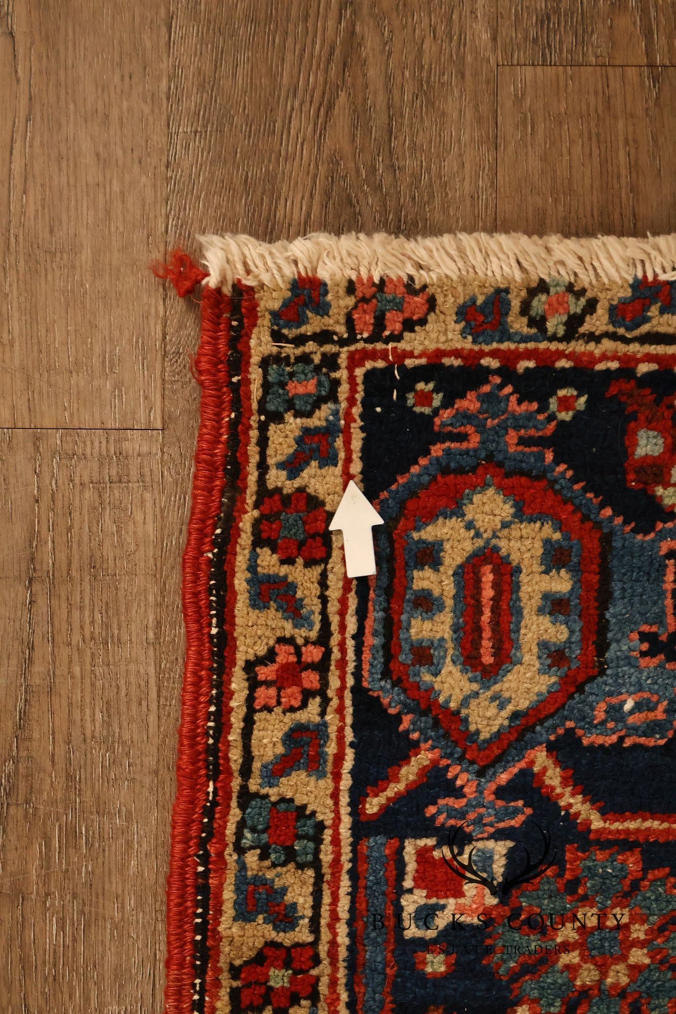 Vintage Heriz Hand Tied Persian Rug 90'" X 123"