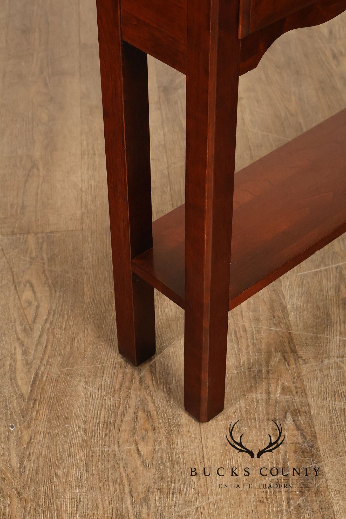 Chippendale Style Narrow One Drawer Small Console Table