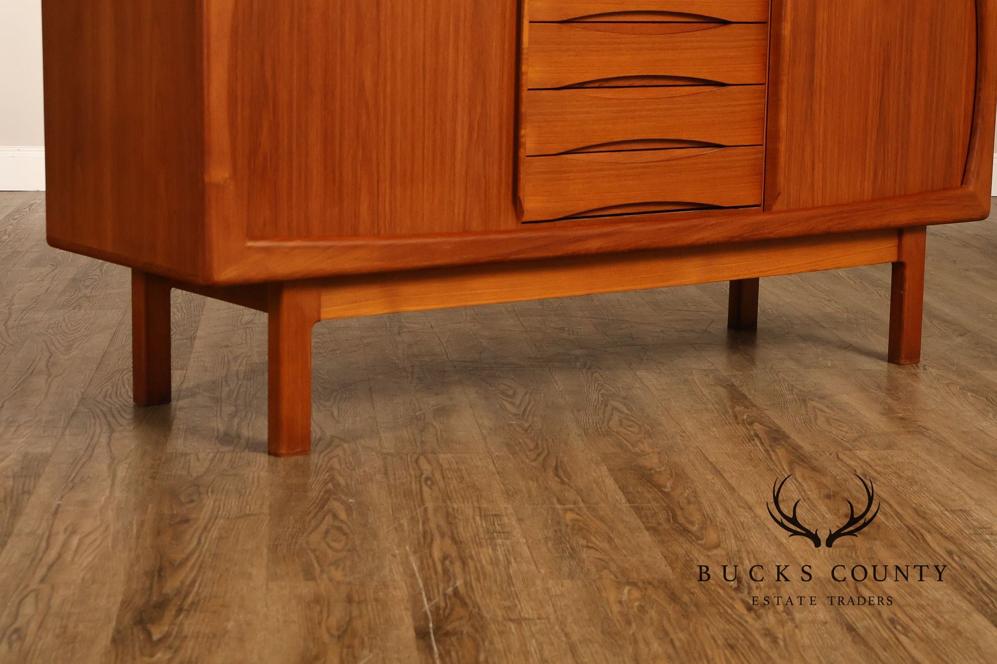 Danish Modern Teak Credenza By H.P. Hansen