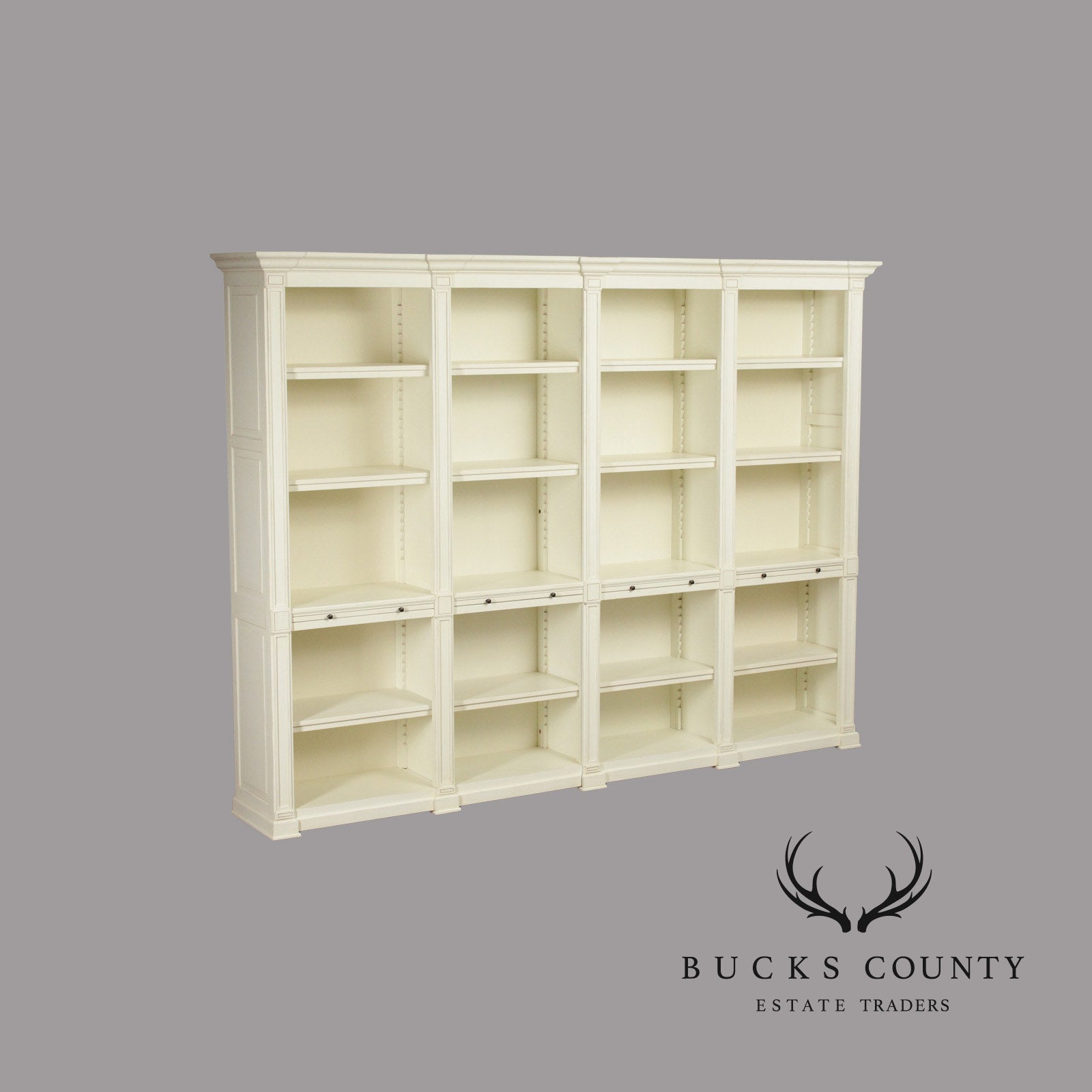 Large Painted Library Bookcase