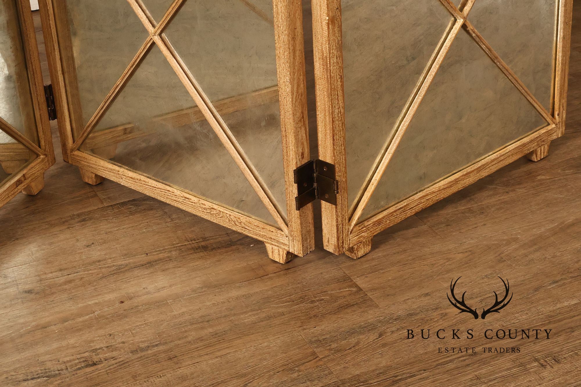 Restoration Hardware Three-Panel Mirrored Room Divider