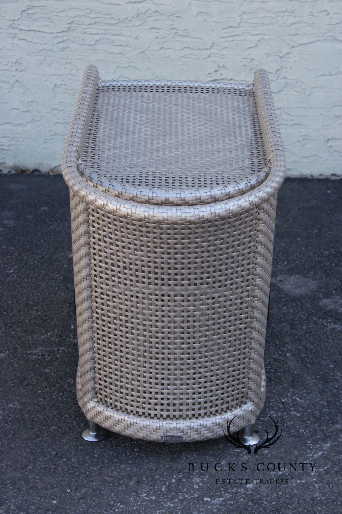 Dedon Contemporary Outdoor Patio Bar Cart