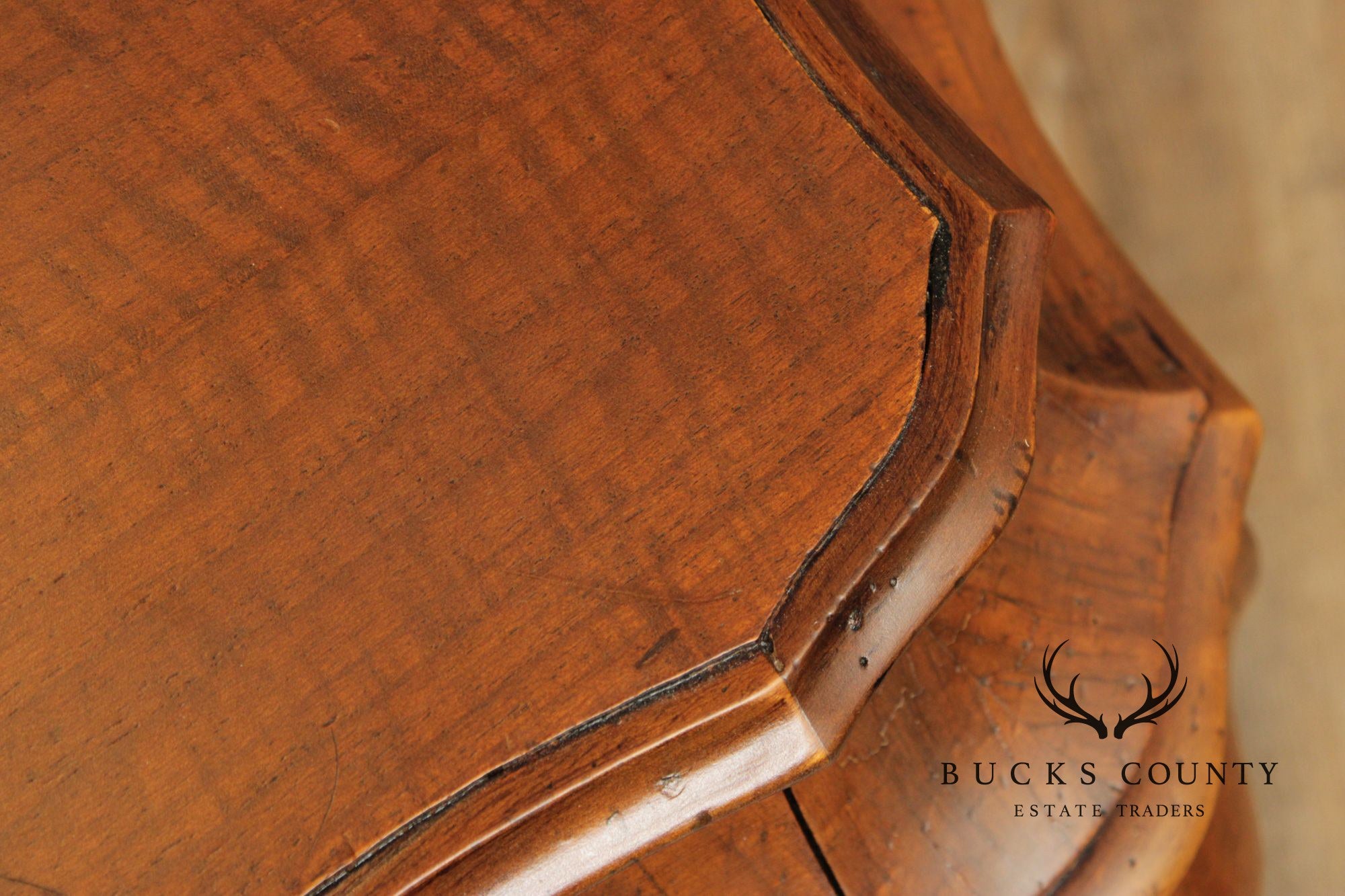 Vintage Italian Walnut Bombe Chest