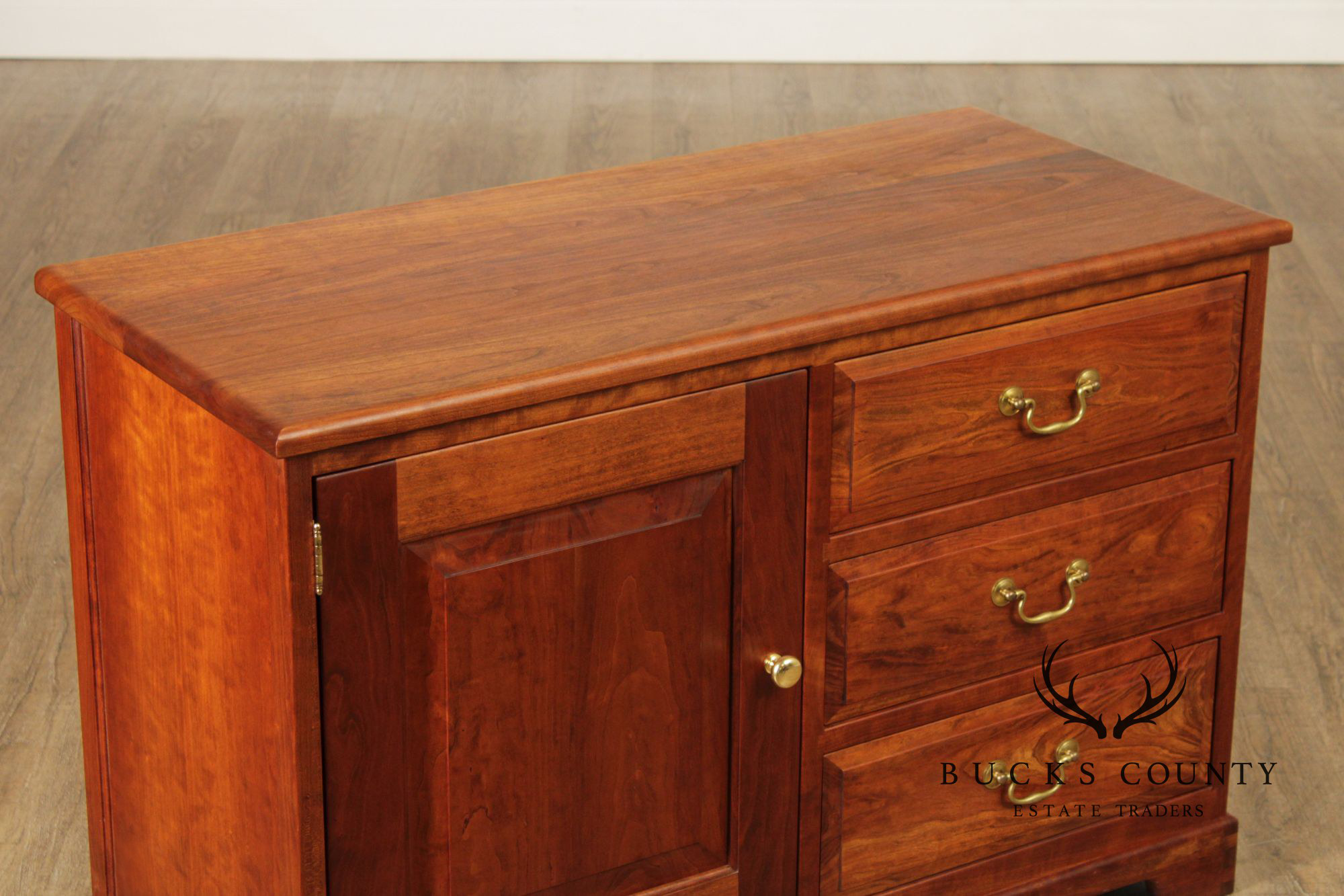 Chippendale Style Cherry Server or Media Cabinet