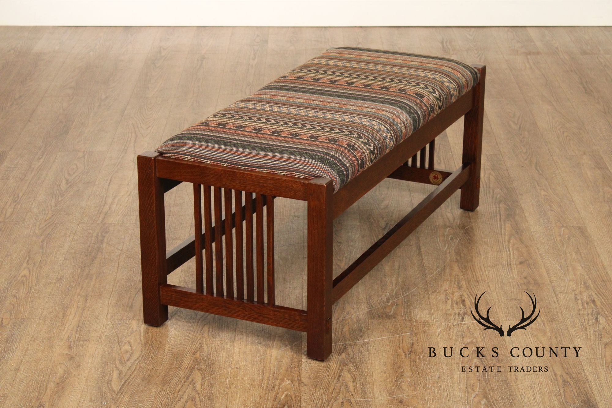Stickley Mission Collection Oak Bench