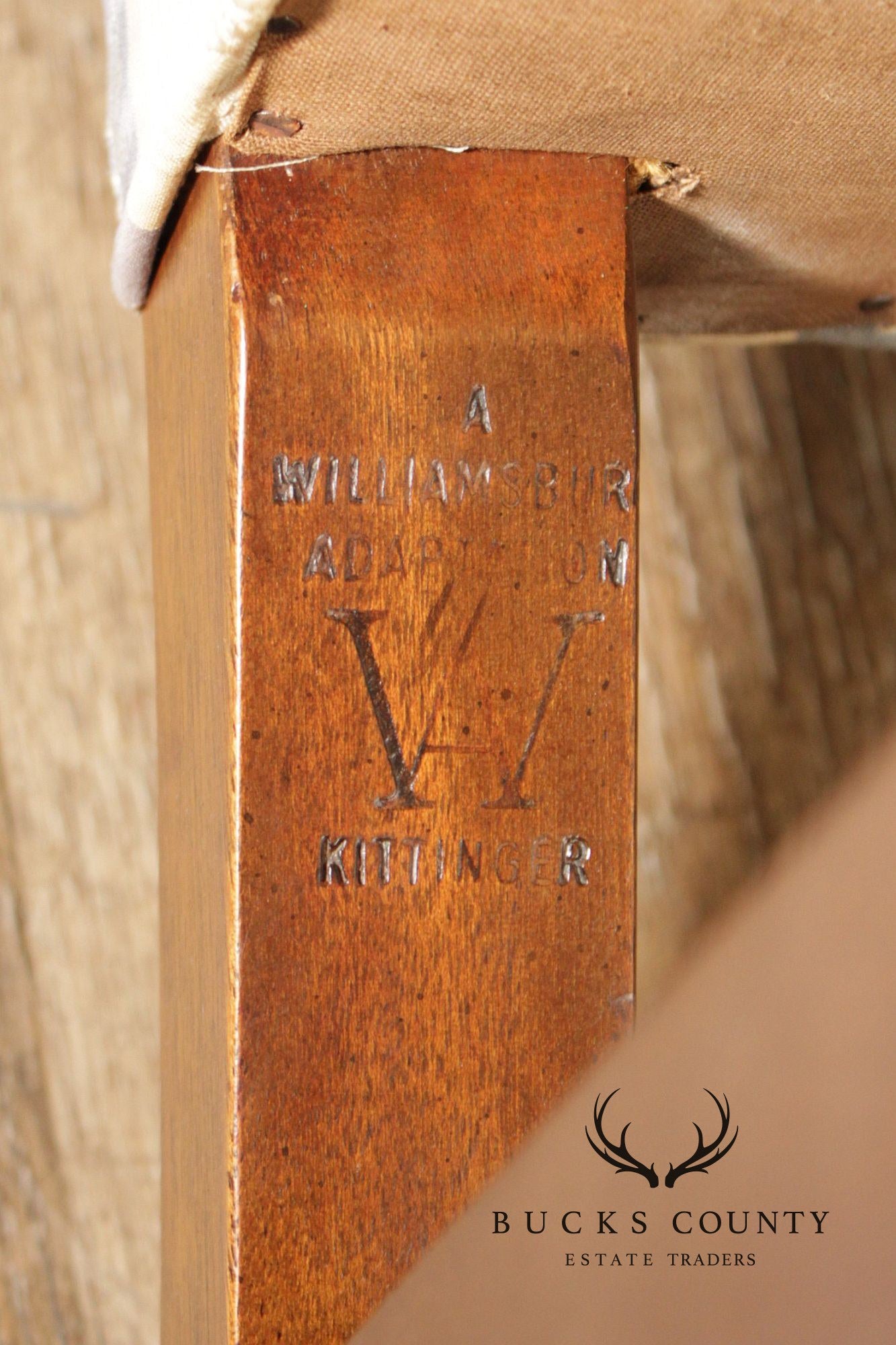 Kittinger Williamsburg Chippendale Style Mahogany Camelback Sofa