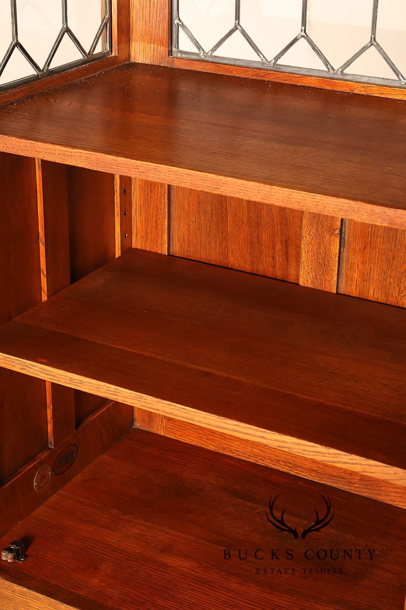 Stickley Mission Collection Roycroft Oak Chafing Cabinet