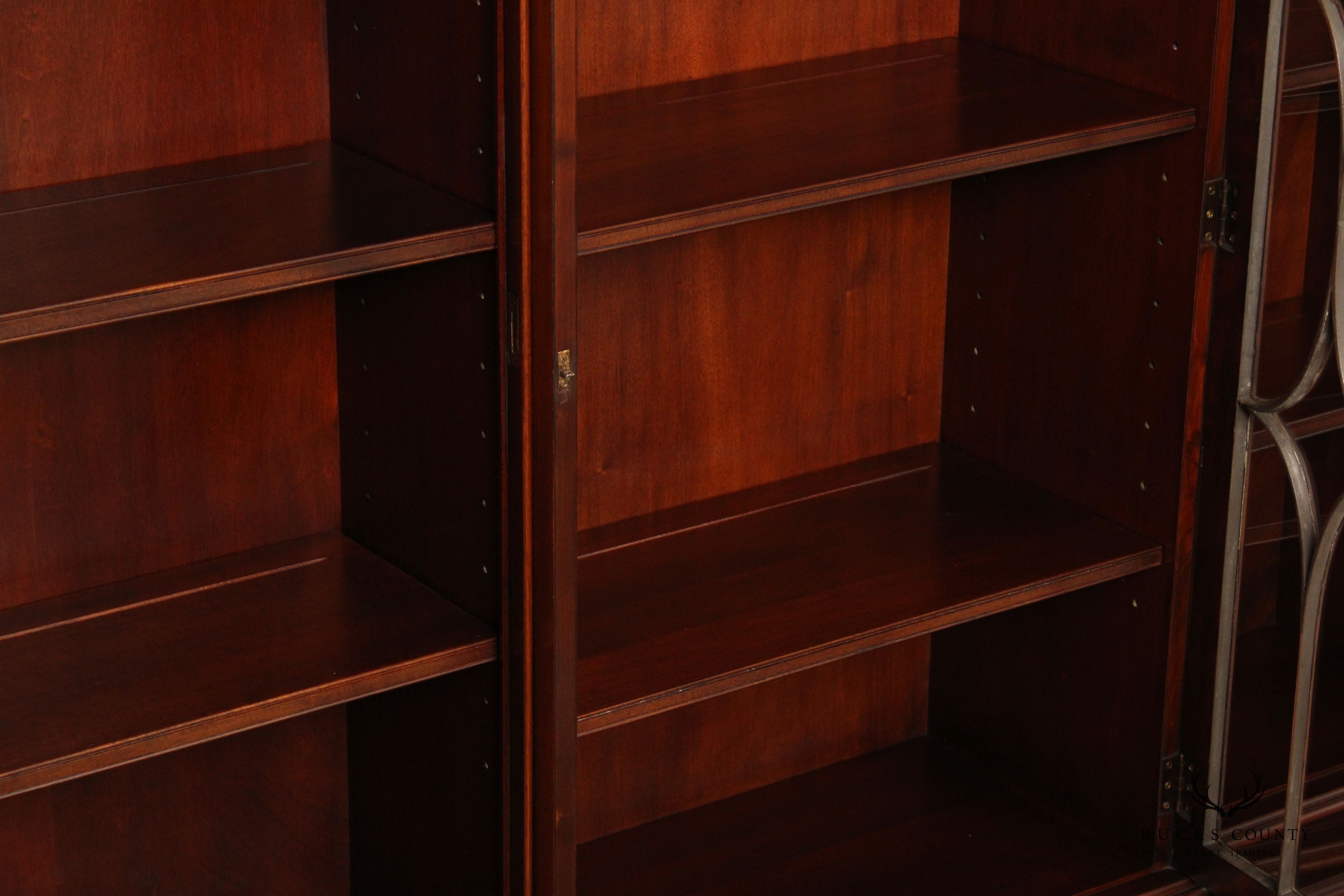 Charak Georgian Style Mahogany Hand Crafted Breakfront