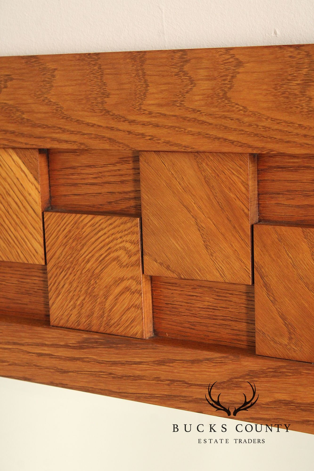 Lane Brutalist Oak Wall Mirror