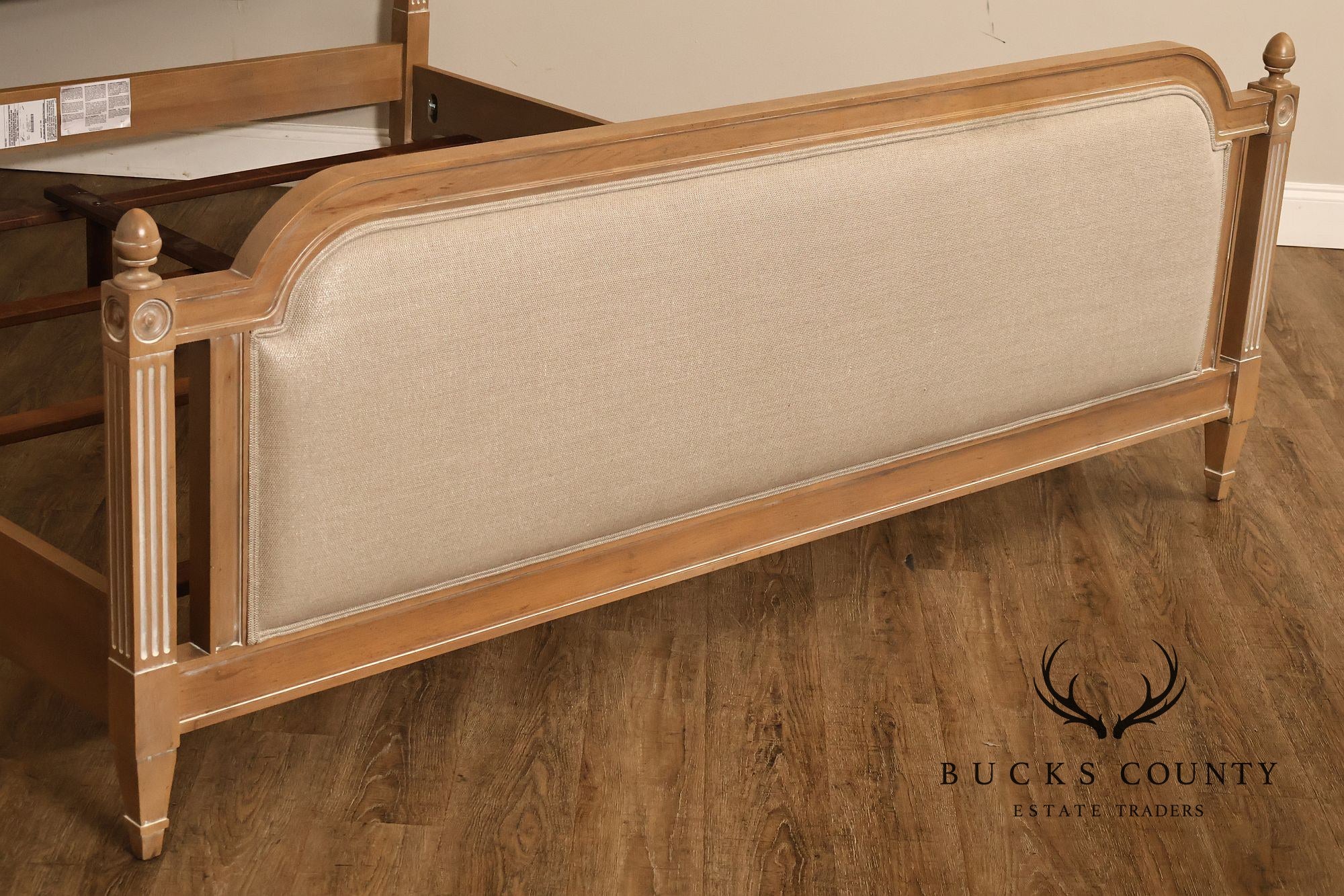 Ethan Allen King 'Allesandra' Upholstered Bed Frame