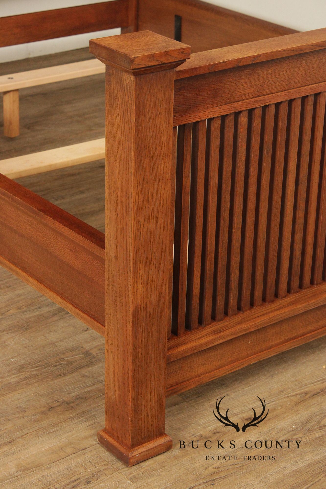 Stickley Mission Collection Oak Queen Size Prairie Bed