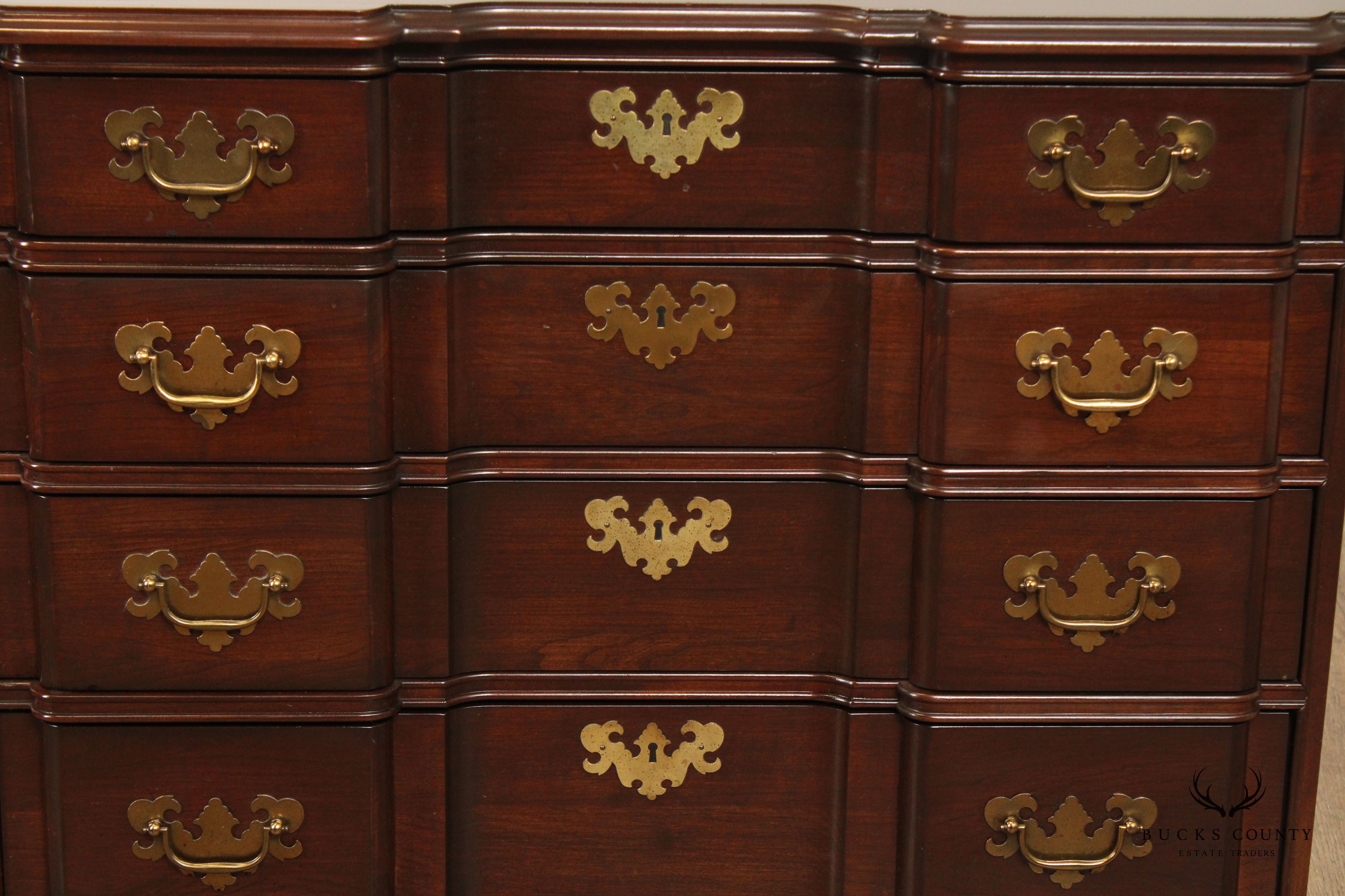 Ethan Allen 'Georgian Court' Cherry Blockfront Chest
