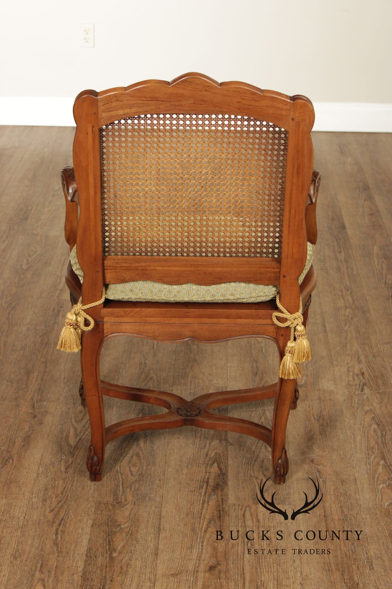 Italian Louis XV Style Caned Armchair