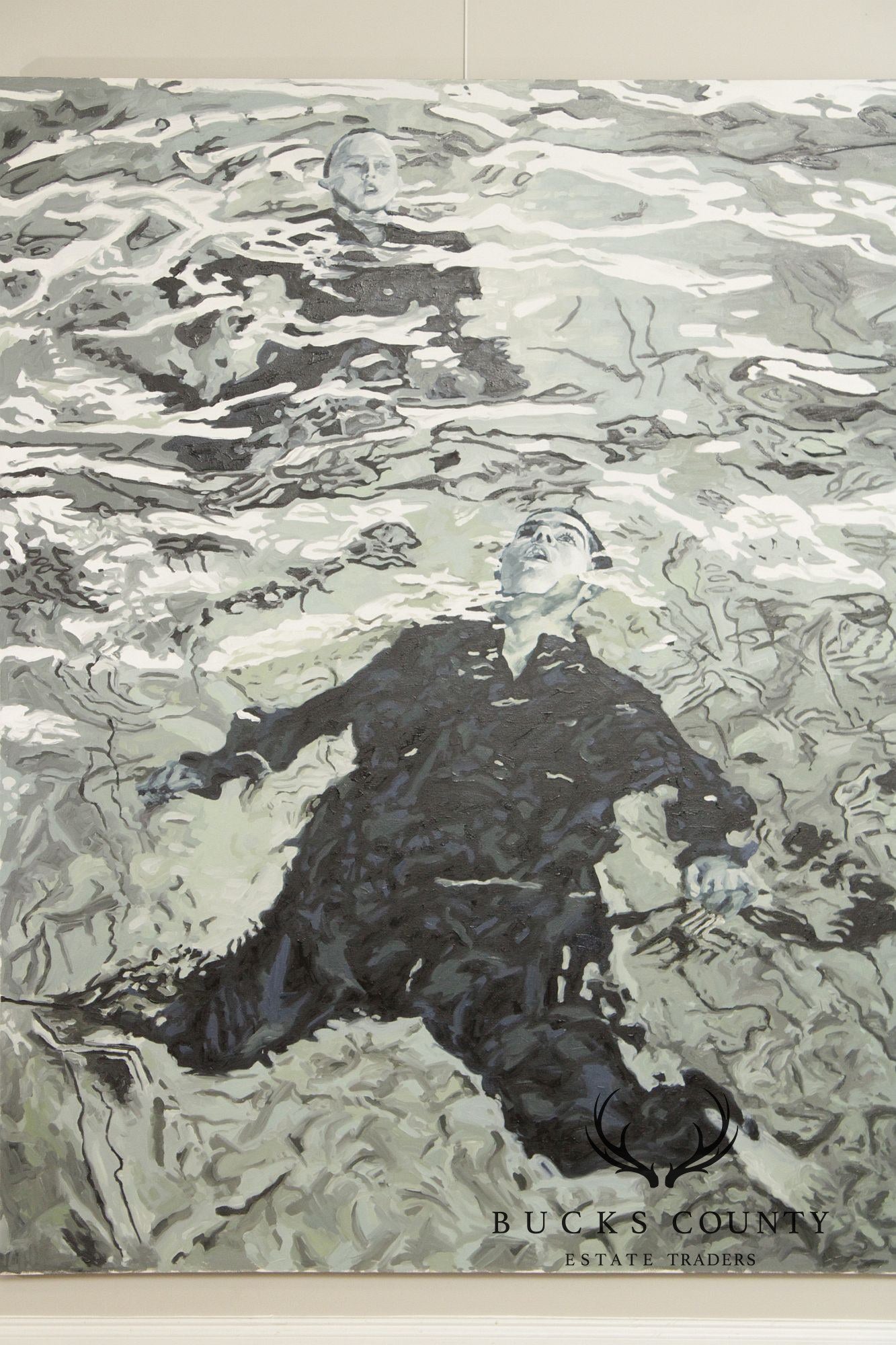 Gina Fiedel Contemporary Oil Painting, 'Climbing Smoke'
