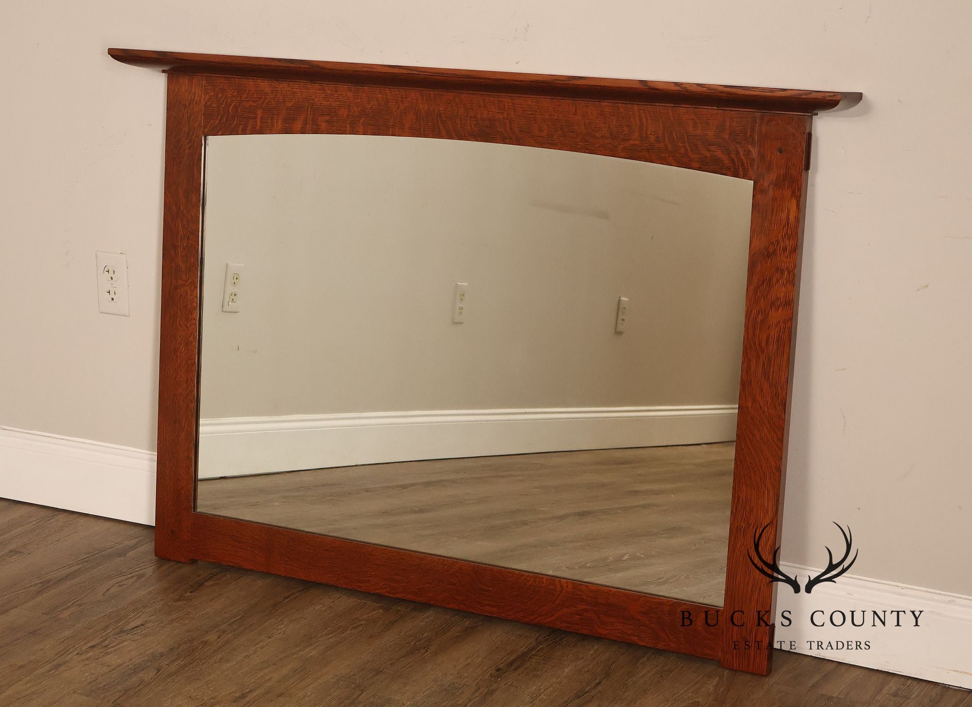 Stickley Mission Collection Oak Wall Mirror