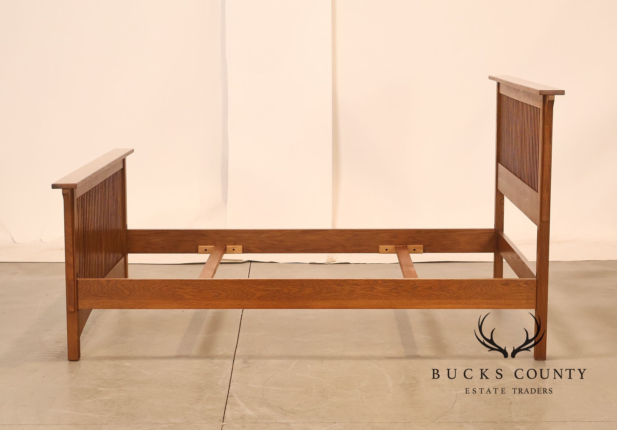 Stickley Mission Collection Oak Spindle Full Size Bed