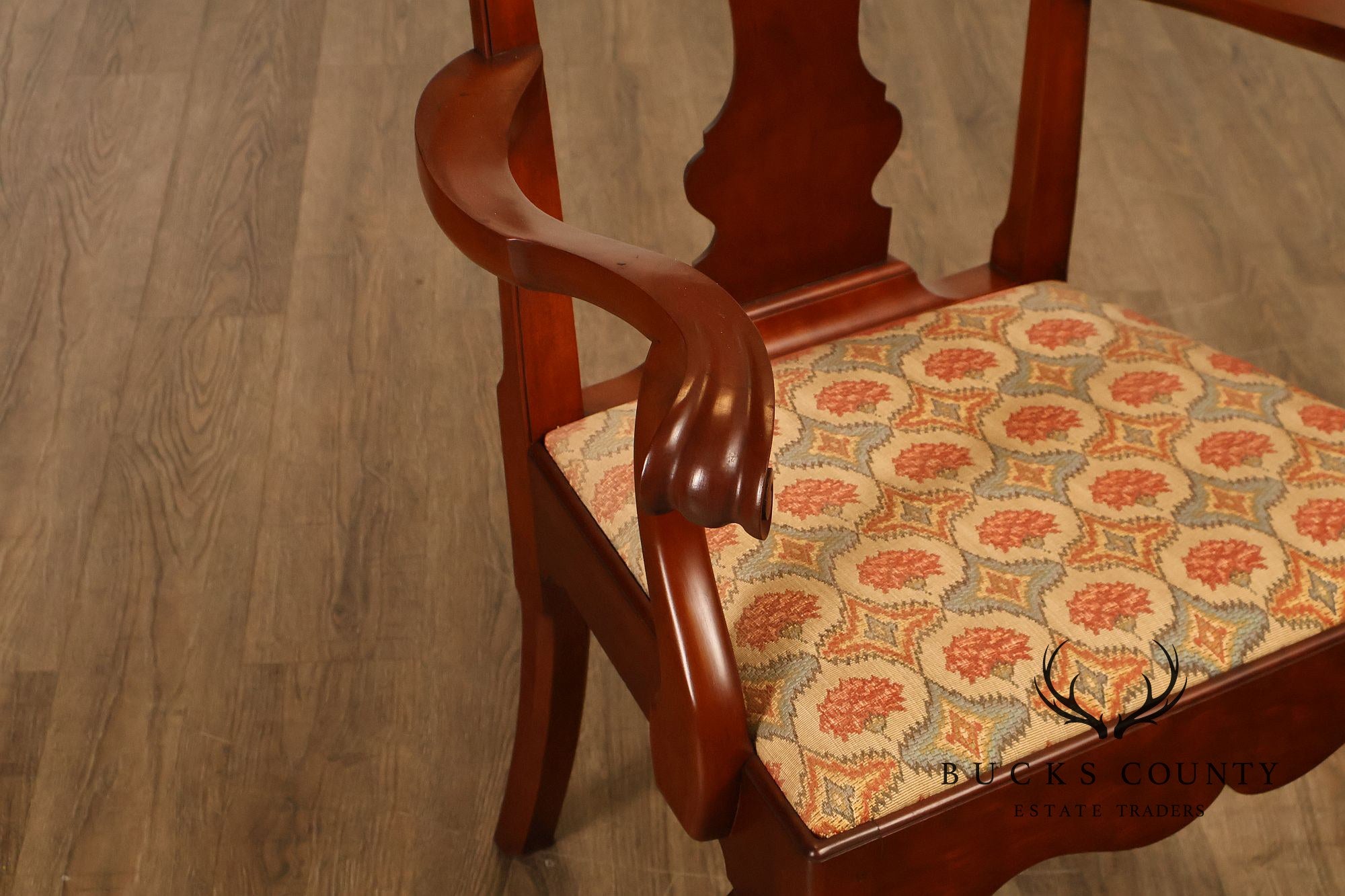 Irion Company Queen Anne Style Cherry Dining Chairs Set Of Six