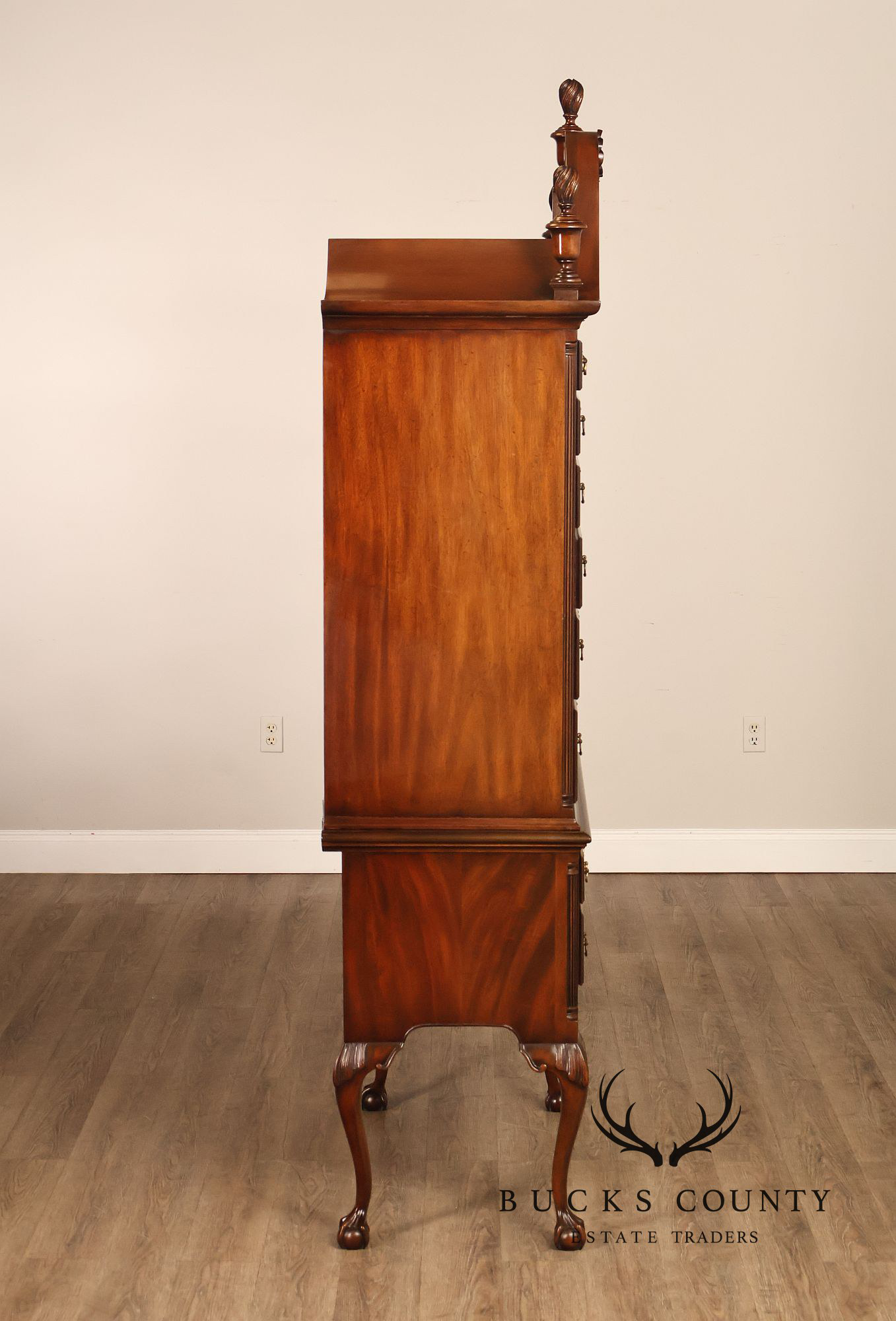 Kittinger Chippendale Style Mahogany Highboy
