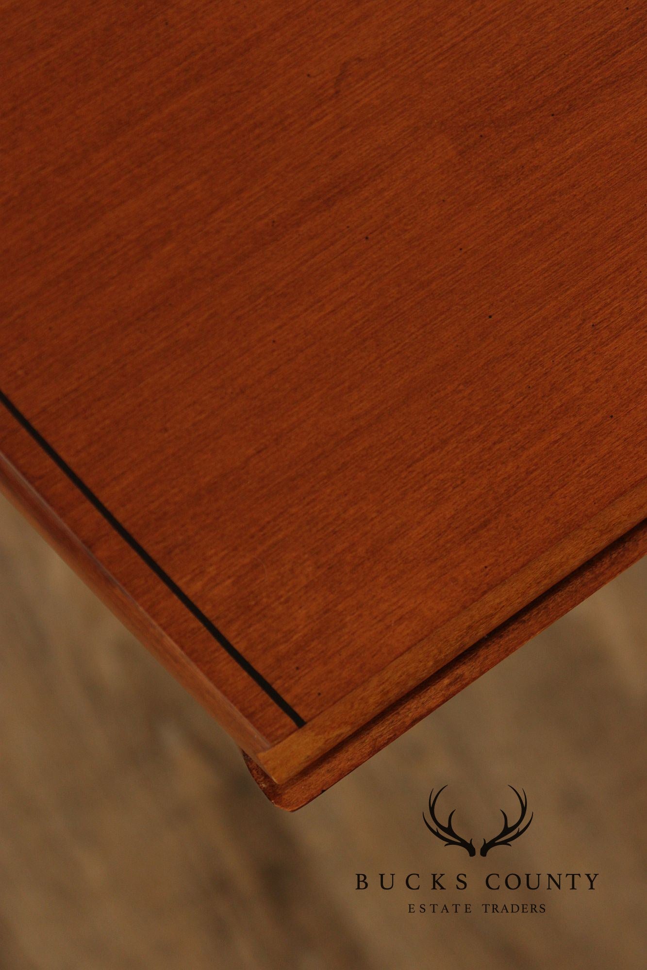 L. Hitchcock Maple Stenciled Drop Leaf Extension Dining Table
