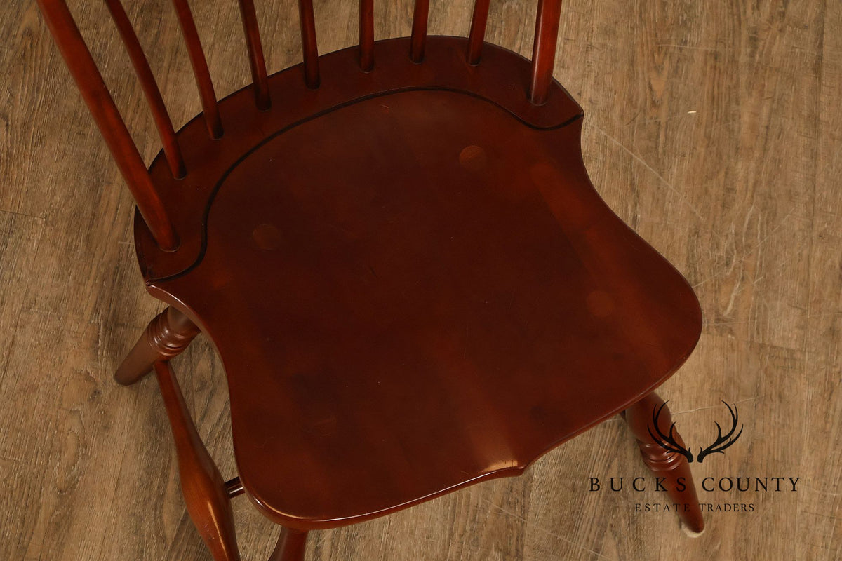 Frederick Duckloe & Bros Pair of Cherry Windsor Side Chairs