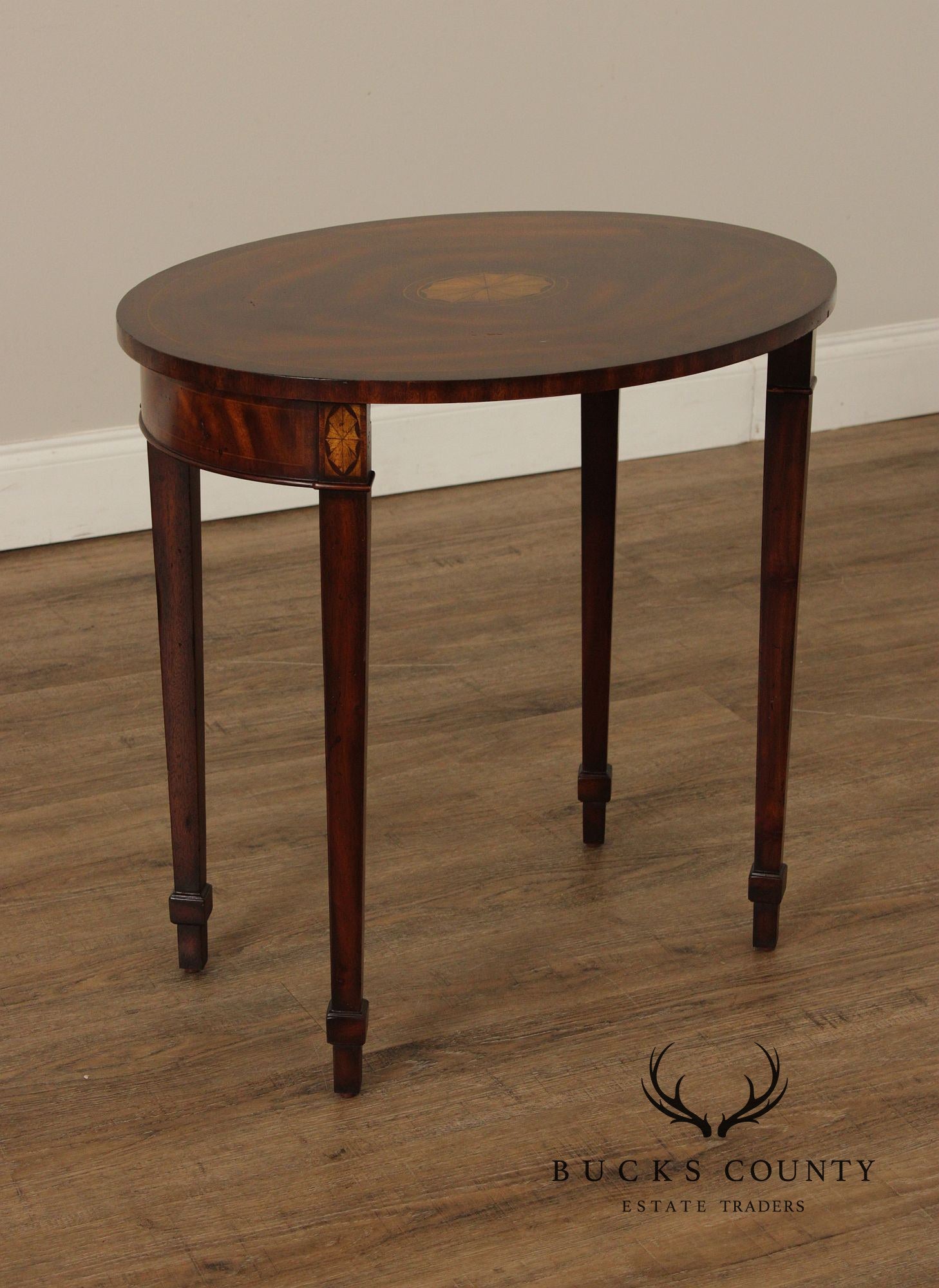 Maitland Smith Federal Style Pair of Mahogany Nesting Tables