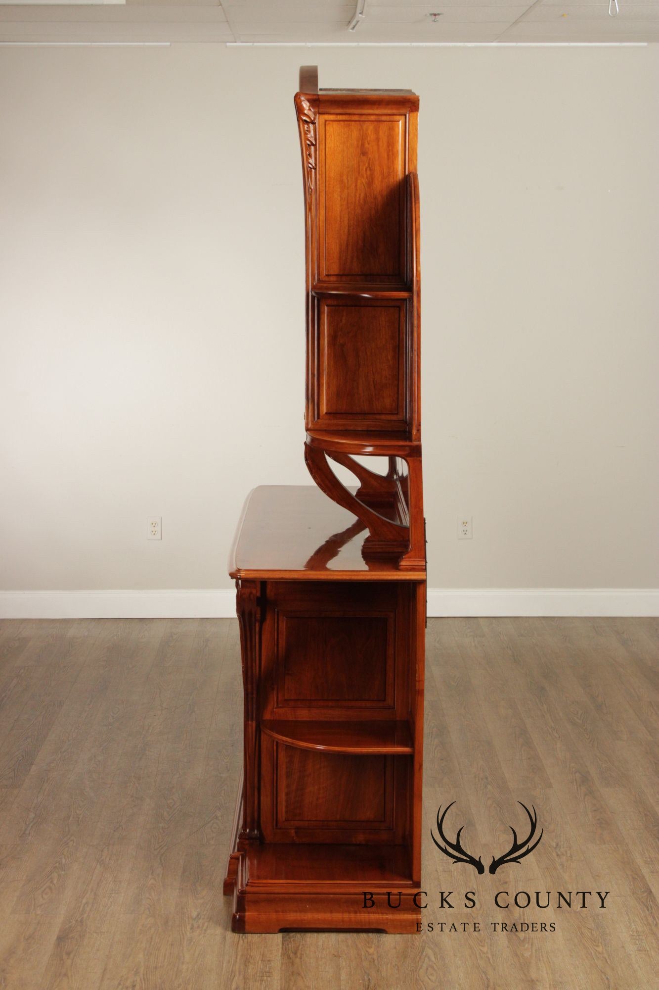 Louis Majorelle Art Nouveau Carved Mahogany 'Chicoree' Buffet