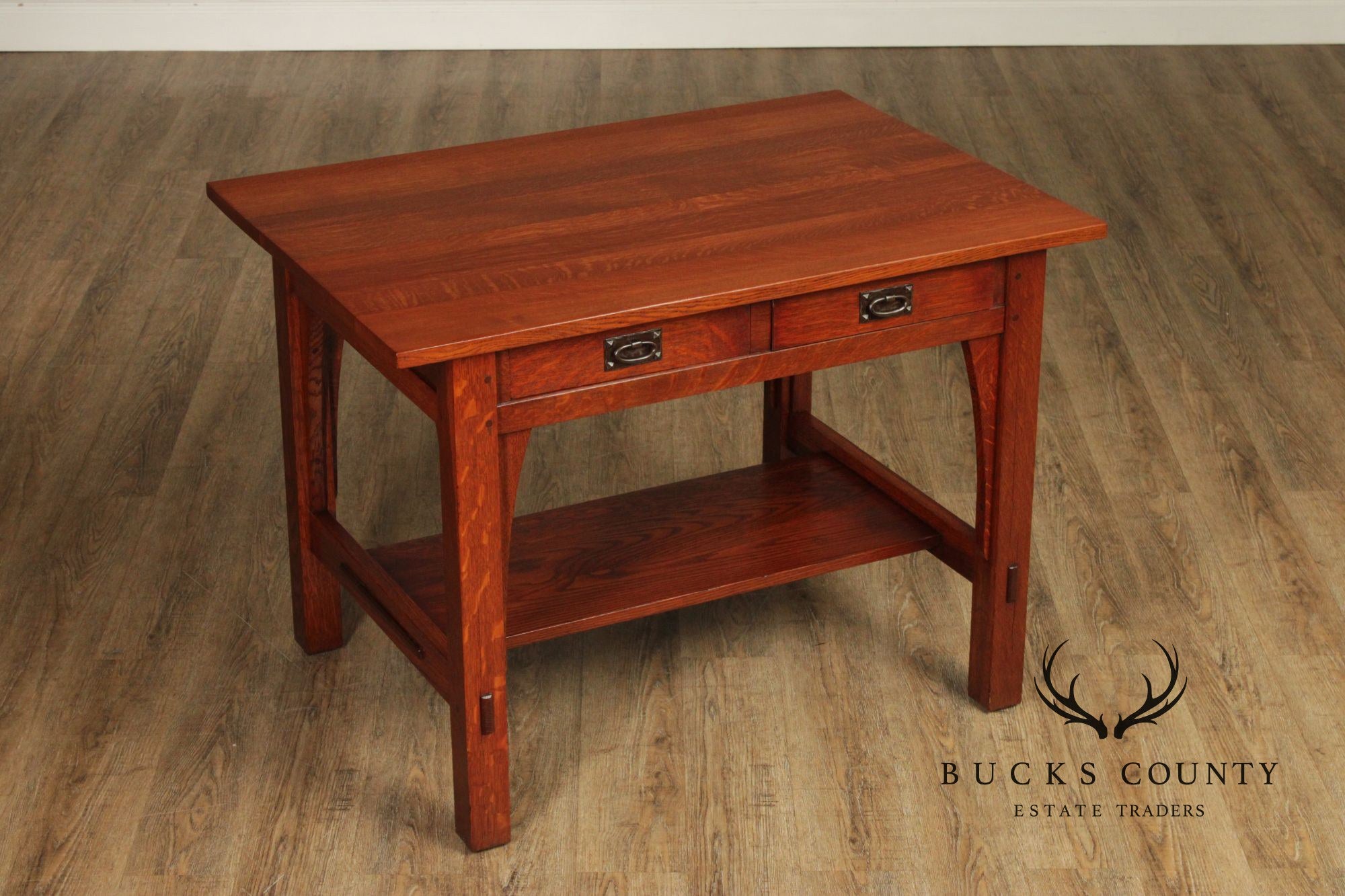 Gustav Stickley Antique Mission Oak Library Desk