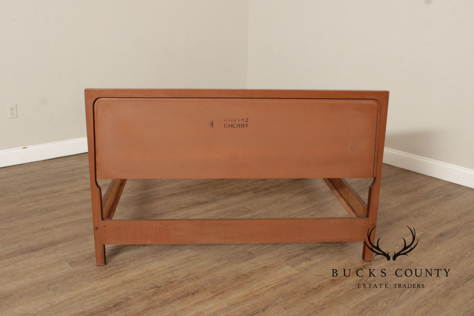 Mid Century Modern Full-Size Cherry Bed Frame