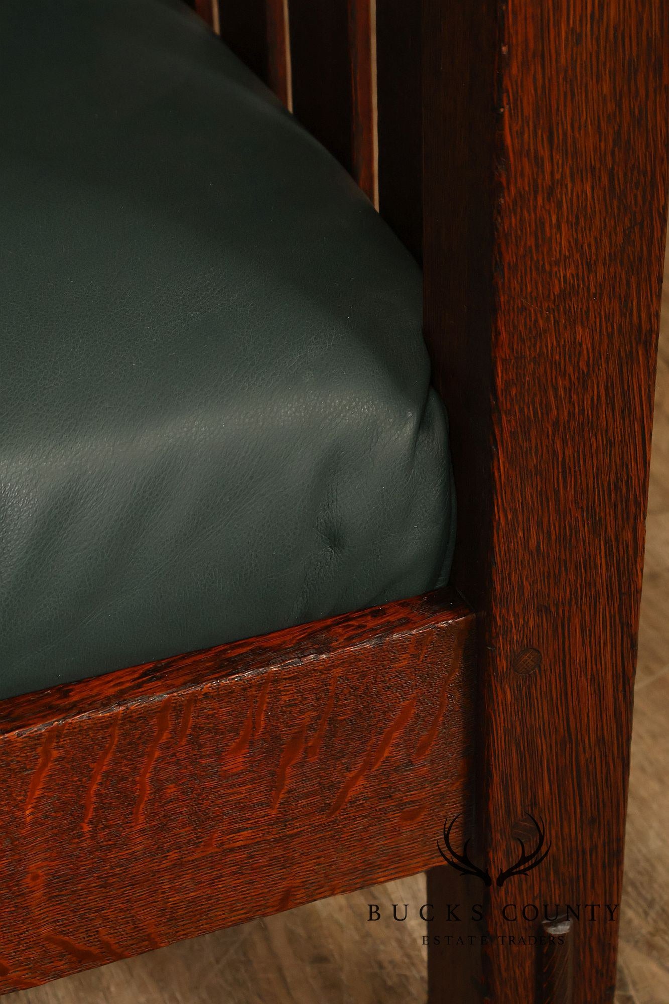 L. & J.G. Stickley Mission Oak Morris Chair Model #498