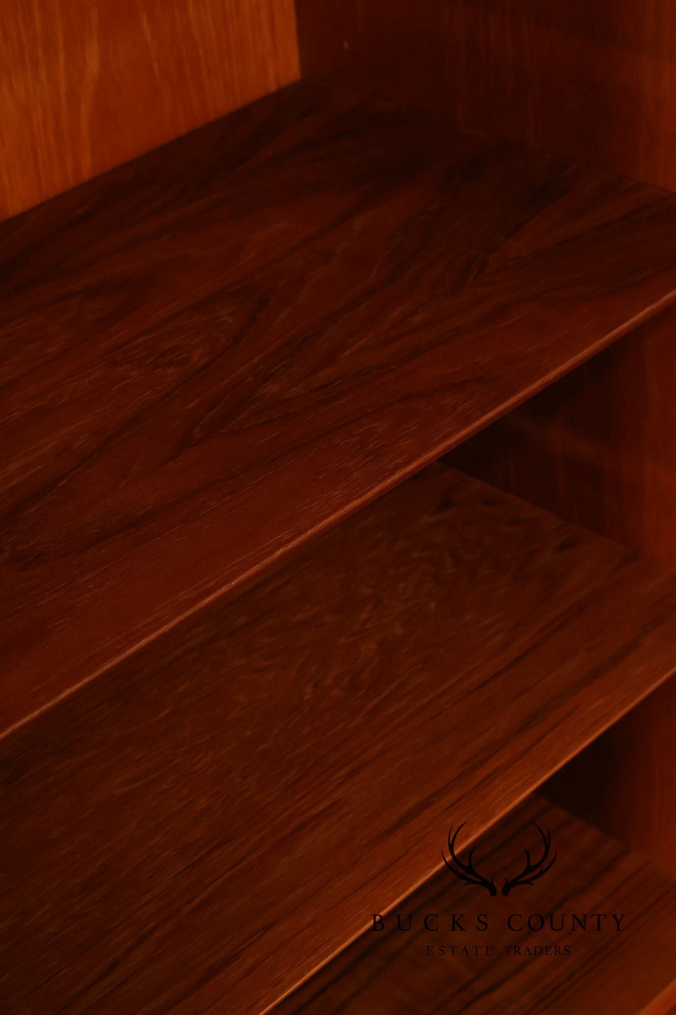 Danish Modern Teak Bookcase Hutch