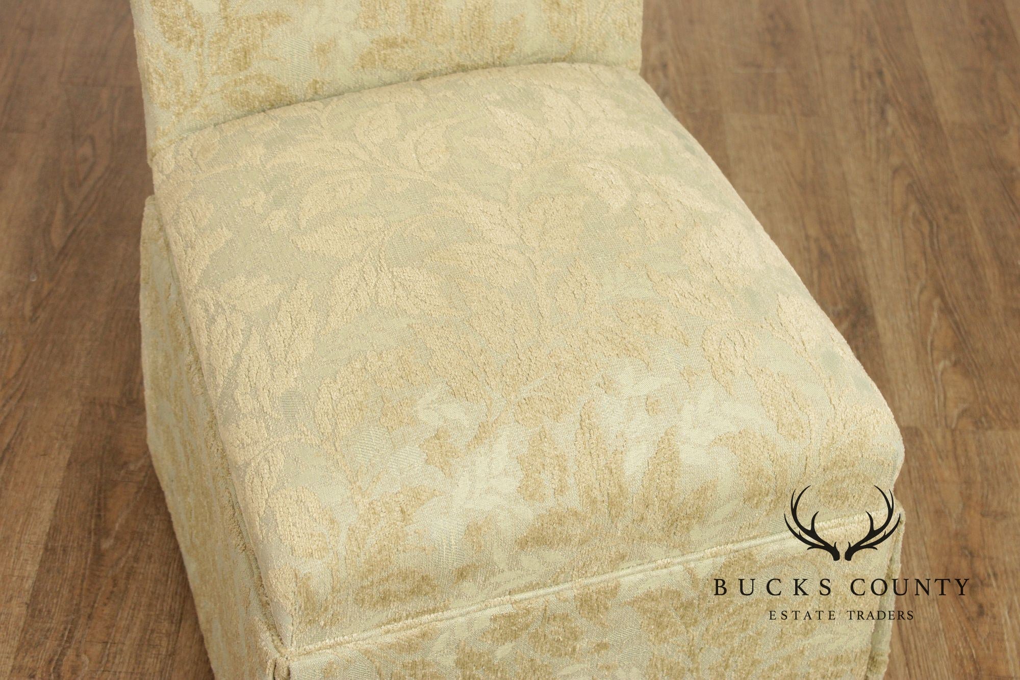 Pair of Upholstered Slipper Dining Side Chairs