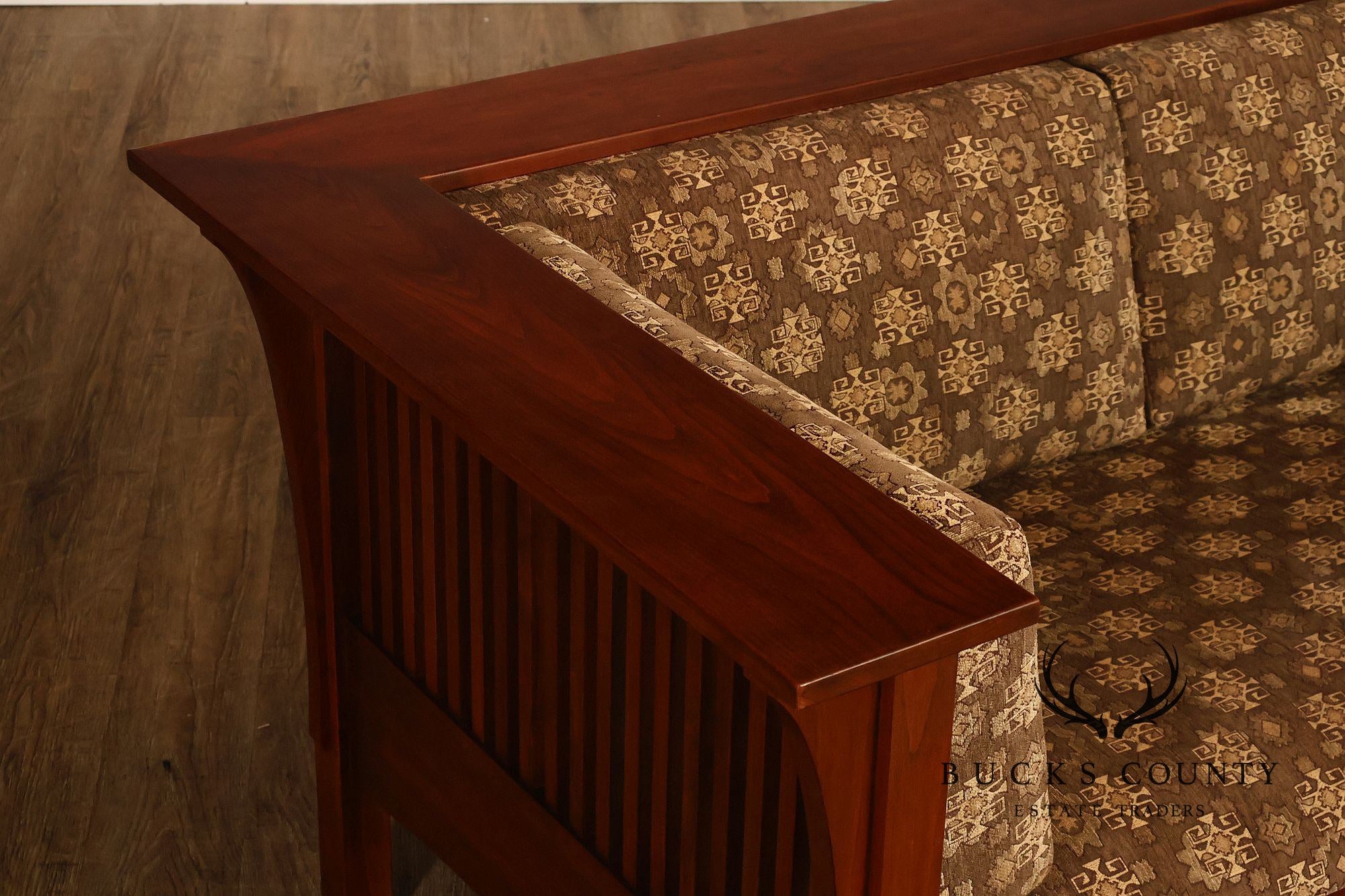 Stickley Mission Collection Cherry Spindle Loveseat