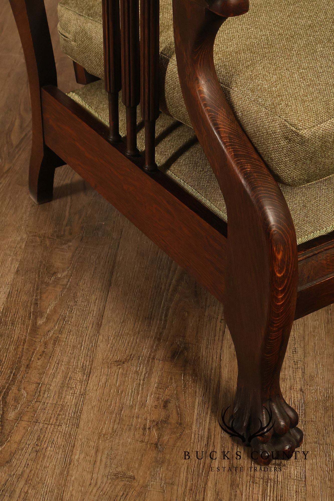 Antique Victorian Oak Morris Reclining Chair