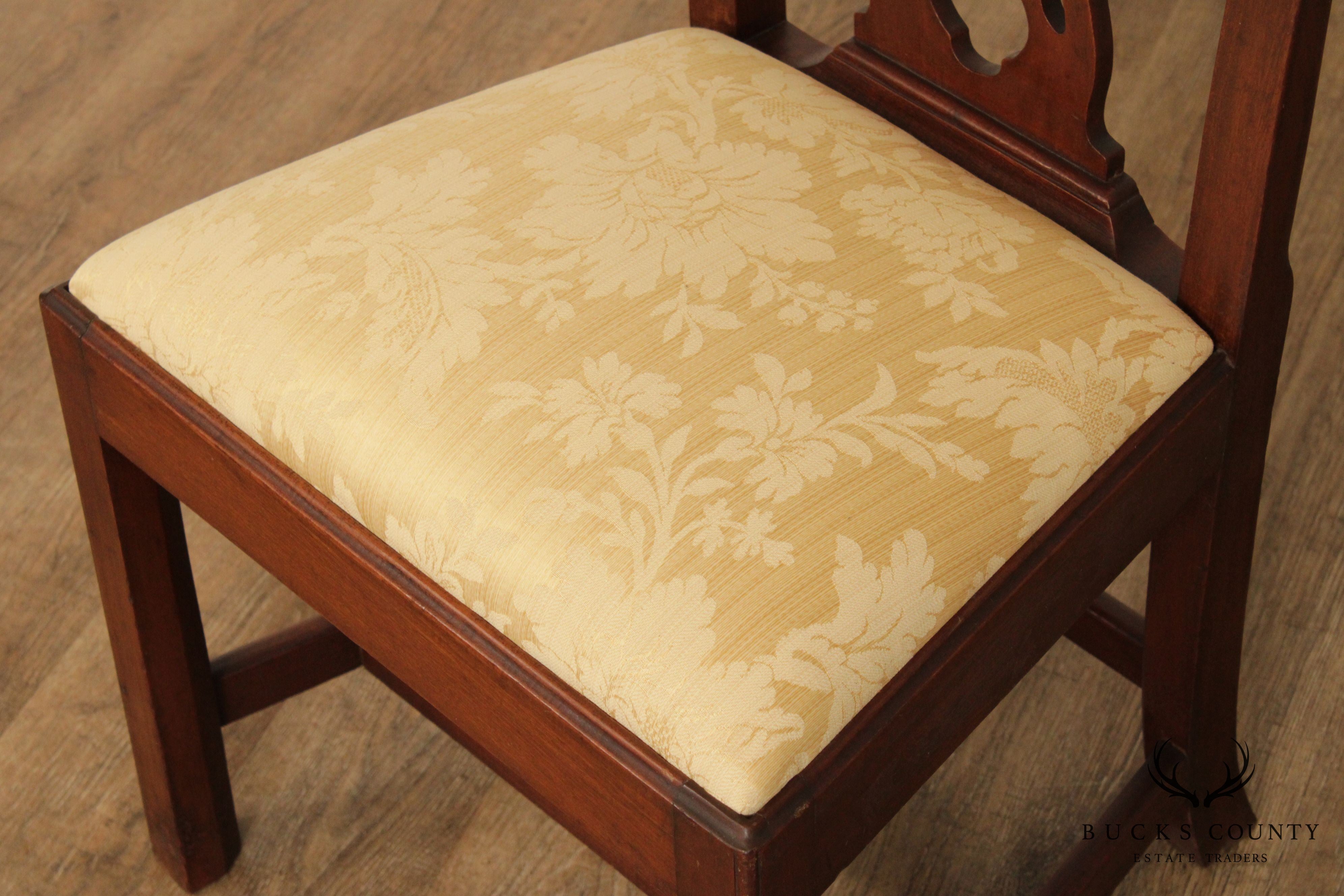 Antique Chippendale Style Cherry Side Chair