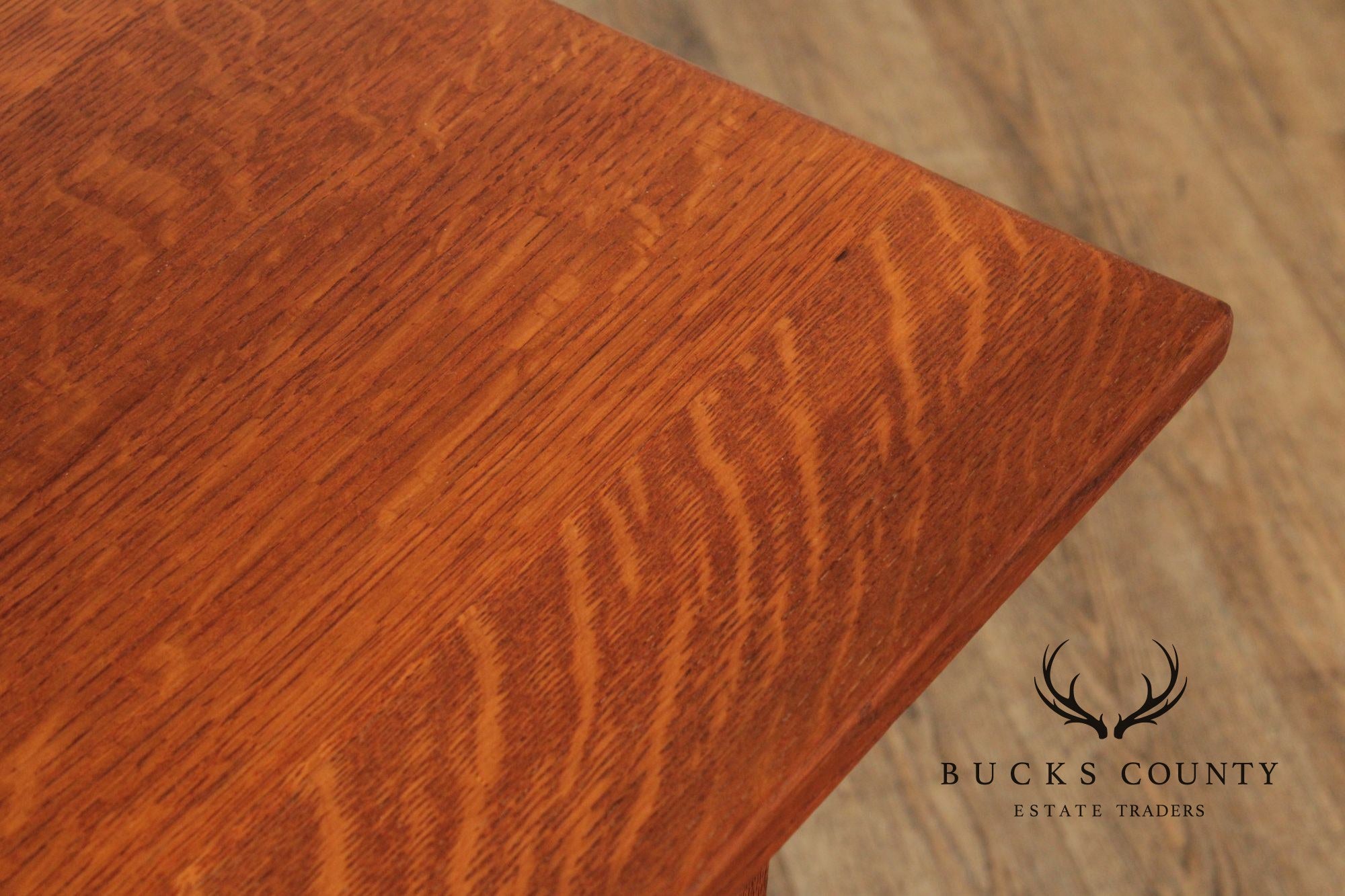 L. & J.G. Stickley Antique Mission Oak Library Table Writing Desk