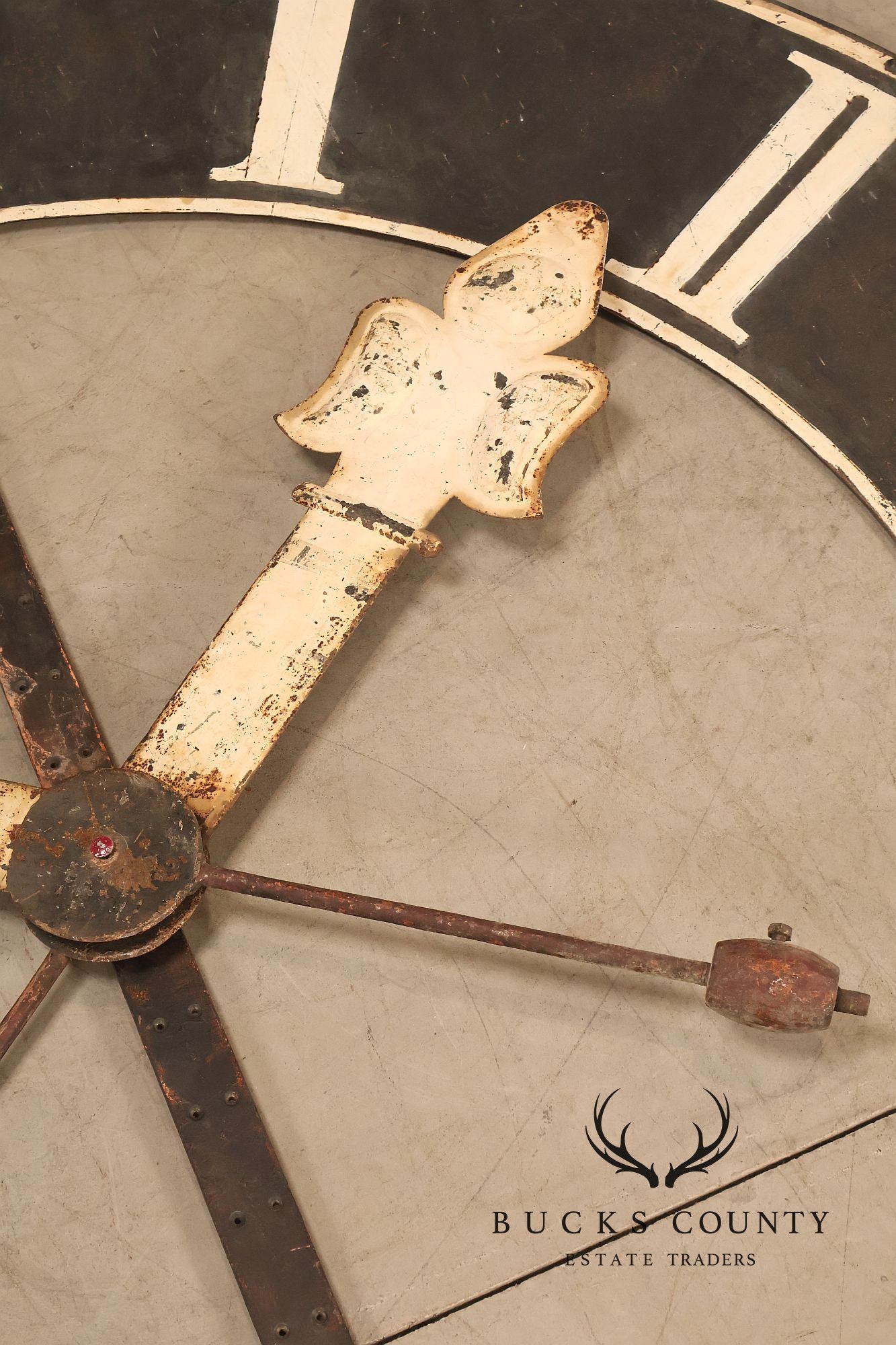 Large Antique Style Paris Clock Face Wall Decor
