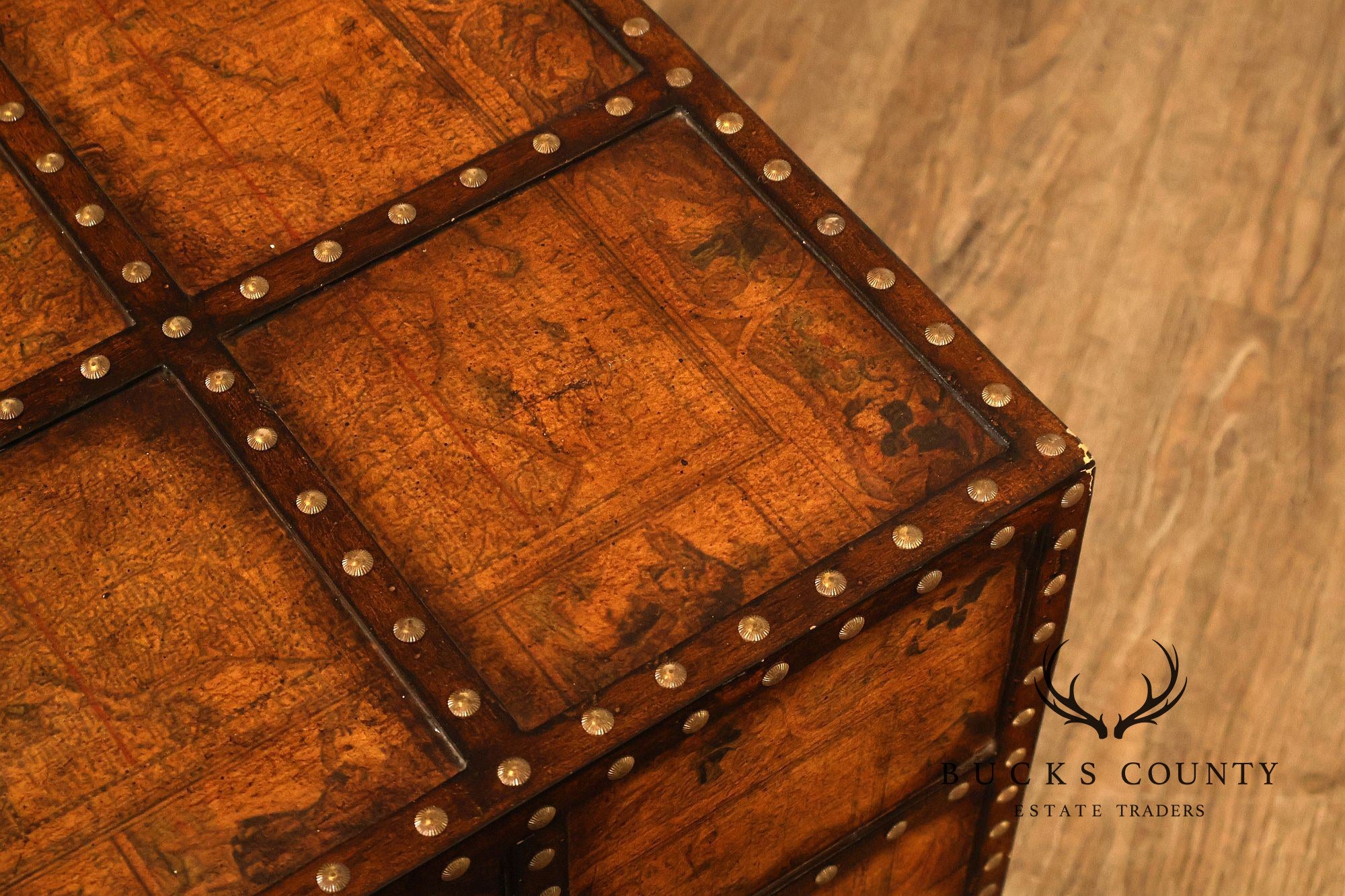 Pulaski 'Espaigne' Large Square Old World Map Storage Coffee Table