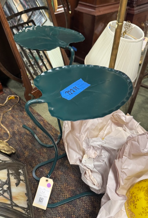 Salterini Nesting Set of Wrought Iron Garden Tables