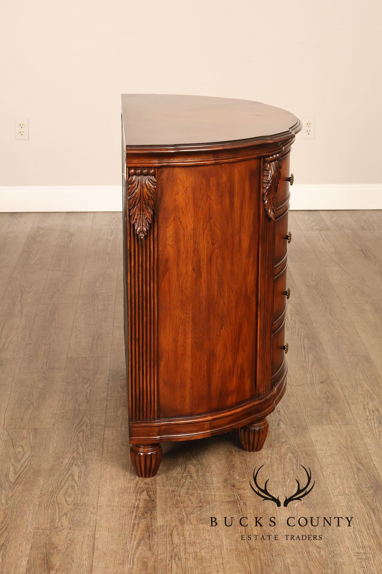 Hooker Furniture Seven Seas Mahogany Demilune Console Chest