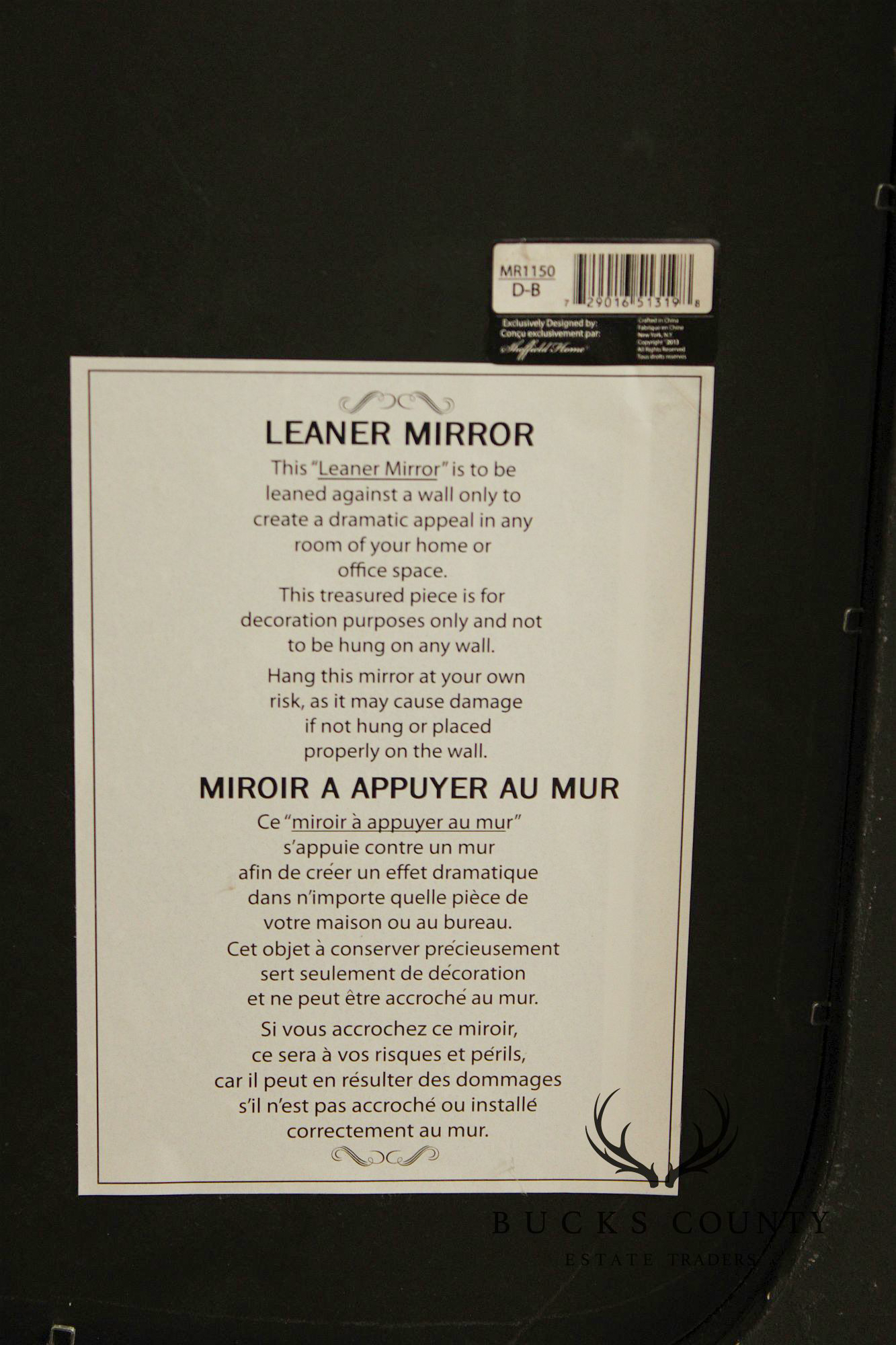 Sheffield Home Pair of Leaner Mirrors