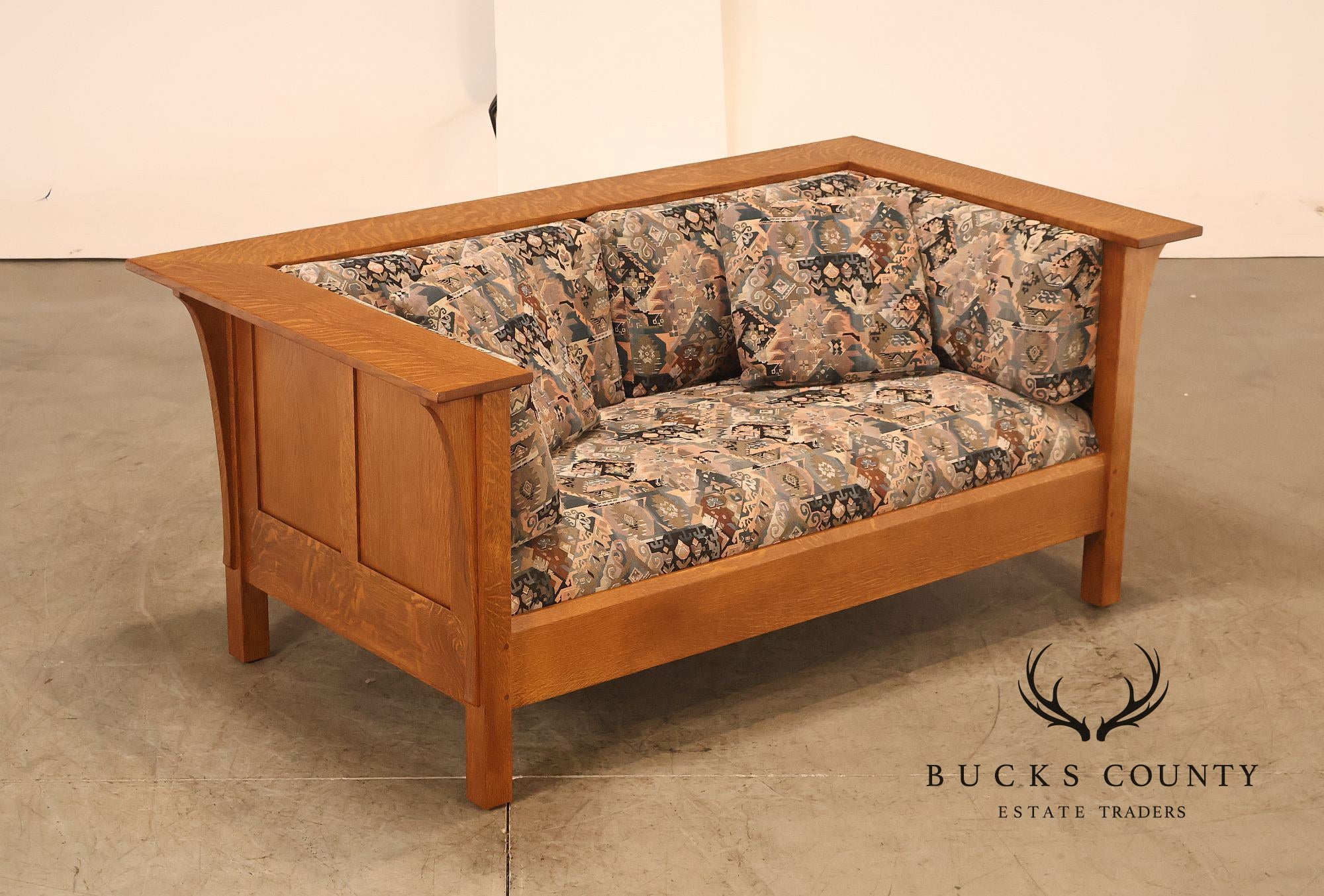 Stickley Mission Collection Oak Prairie Loveseat